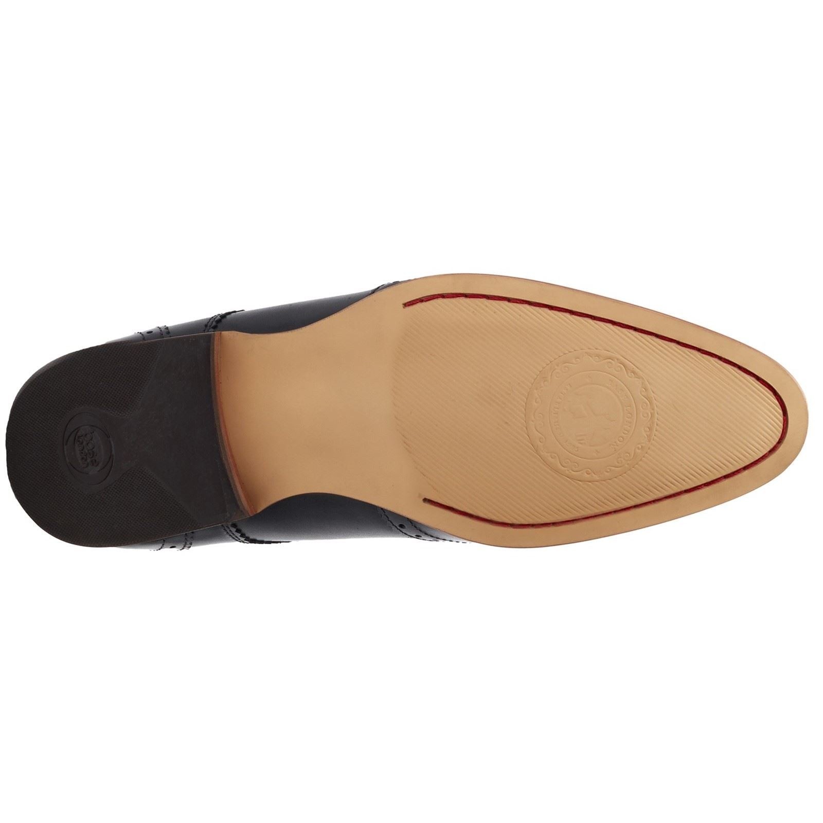 Base London Barbera Leather Men's Black Standard Brogues Shoes - image 3