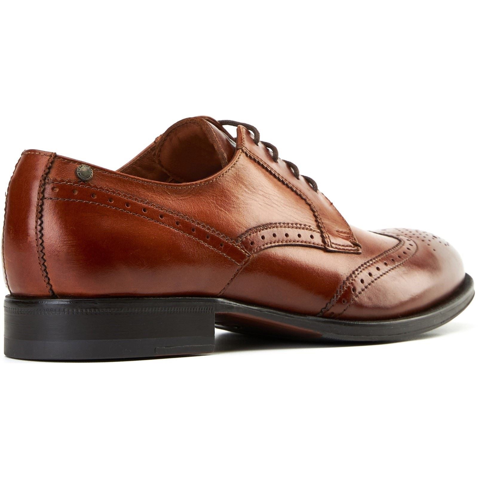 Base London Bell Leather Men's Burnt Tan Brogues Shoes - image 2