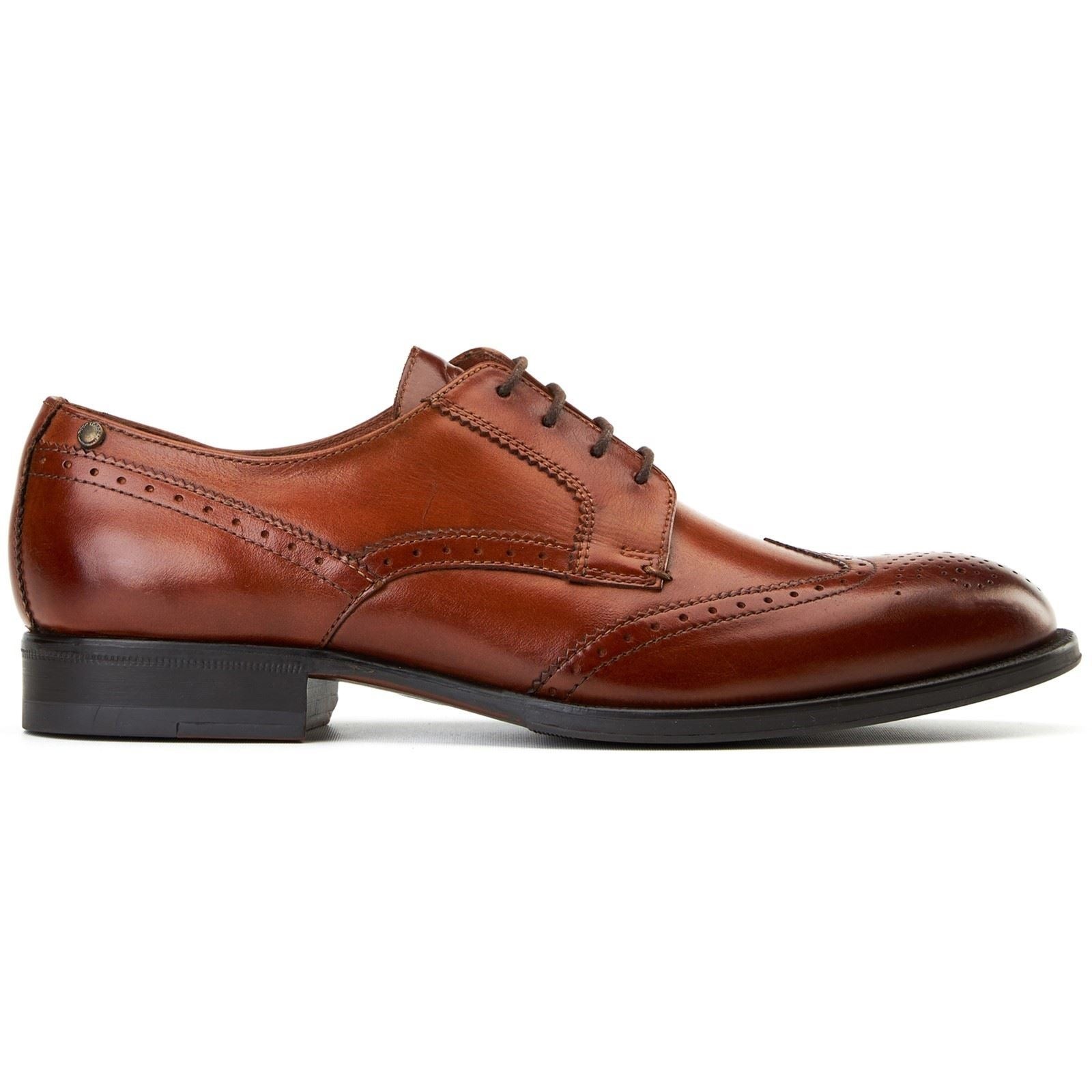 Base London Bell Leather Men's Burnt Tan Brogues Shoes - image 5