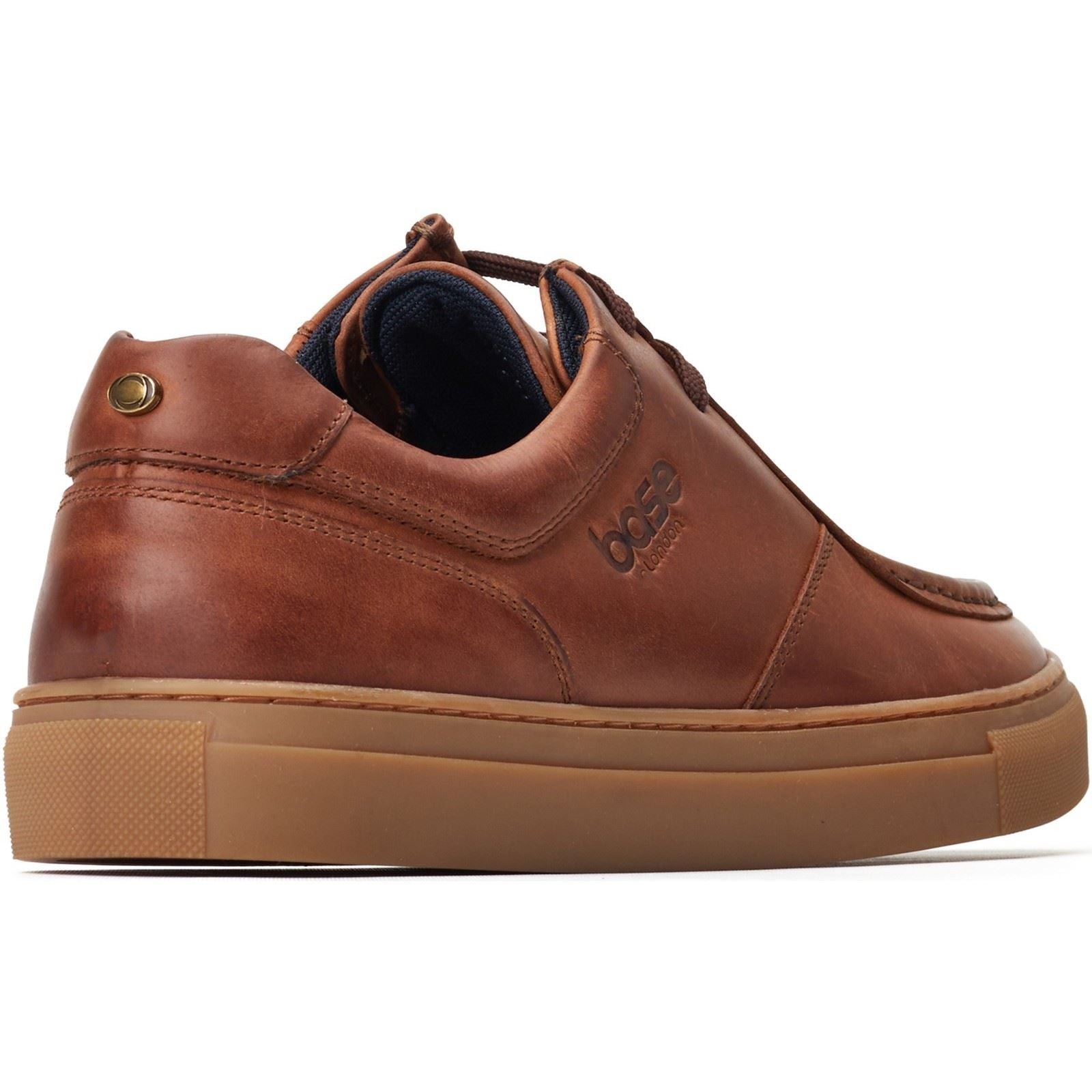 Base London Dalston Leather Men's Brown Moccasins Shoes - image 2