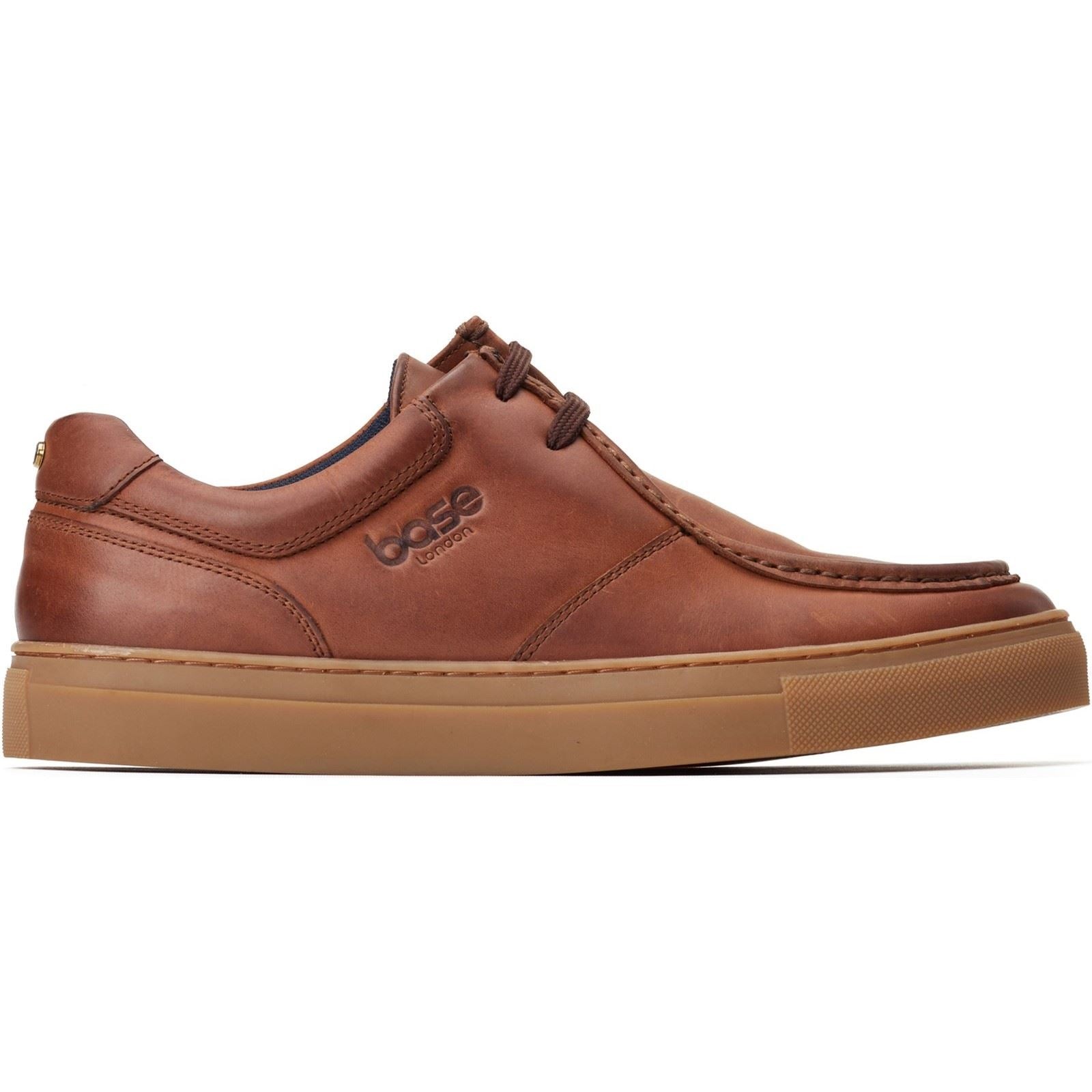 Base London Dalston Leather Men's Brown Moccasins Shoes - image 5