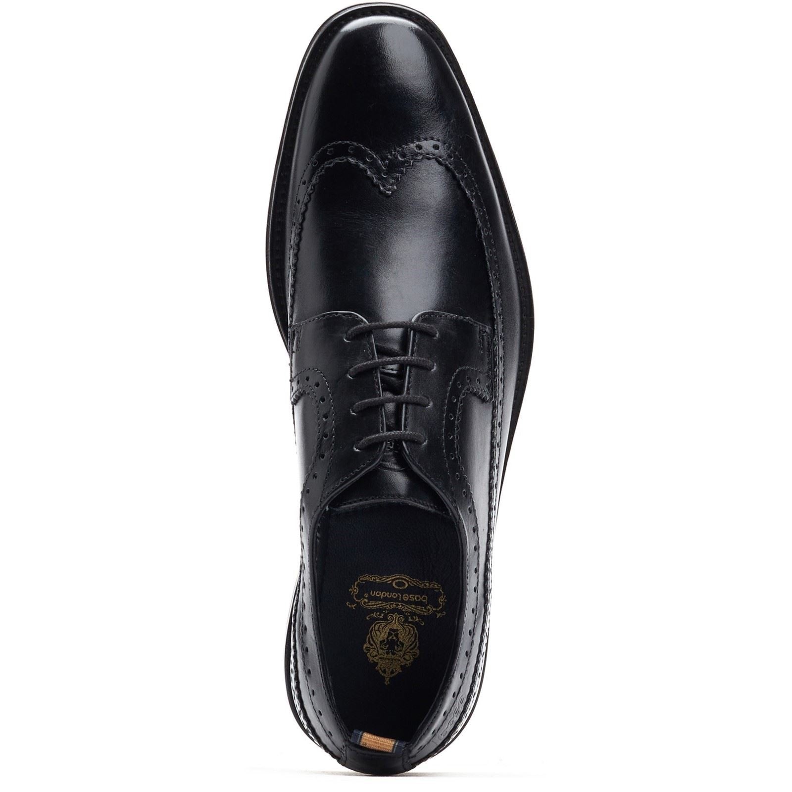 Base London Havisham Leather Men's Black Brogues Shoes - image 4