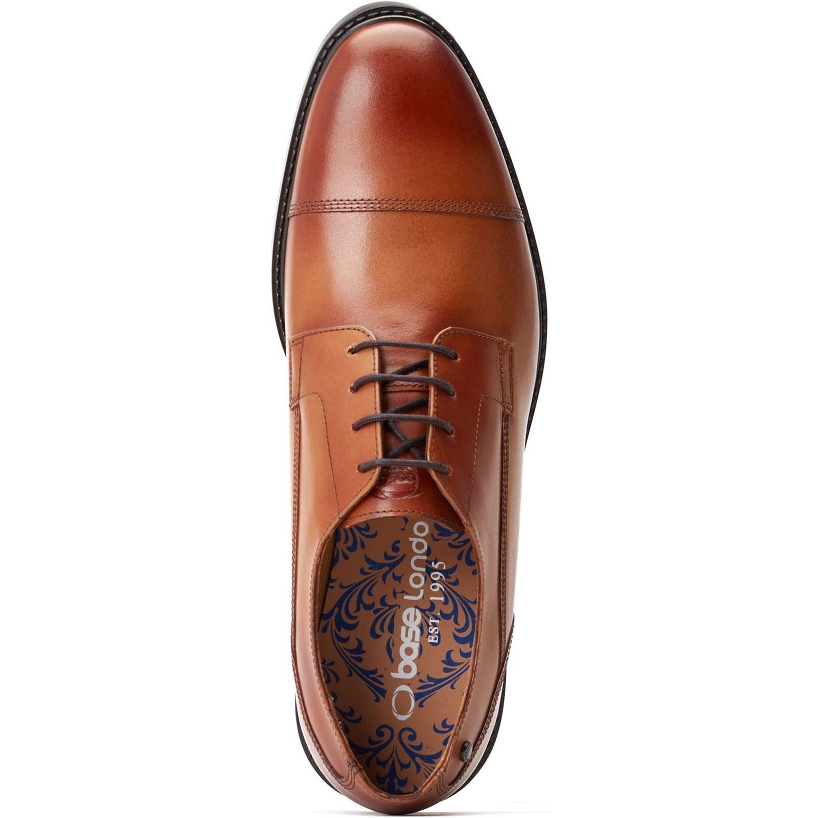Base London Men's Magnus Toe-Cap Derby in Burnt Tan - image 4