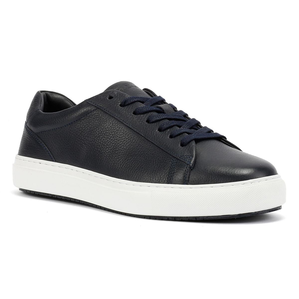 Ben Sherman Ace Cupsole Leather Men's Navy Trainers - image 2