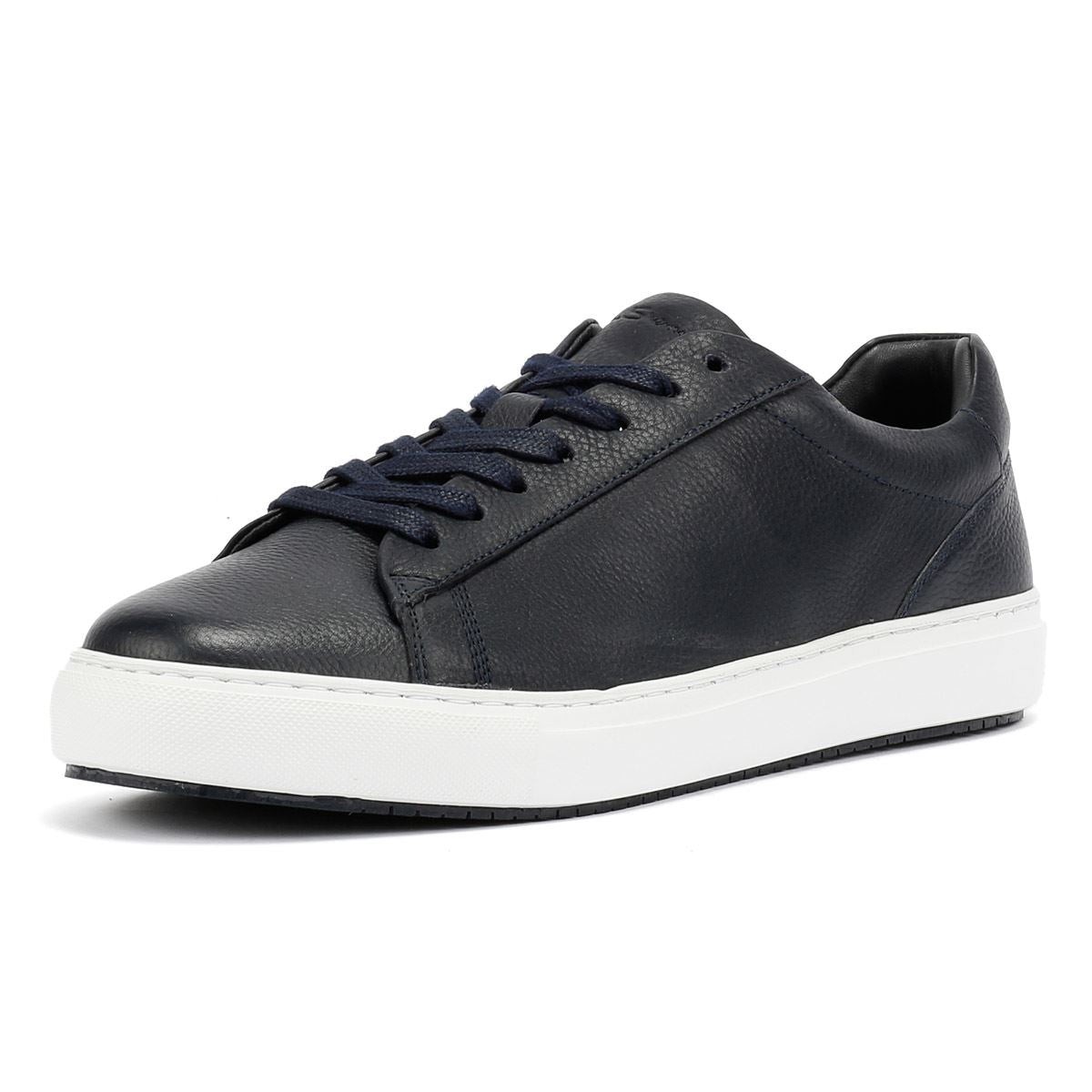 Ben Sherman Ace Cupsole Leather Men's Navy Trainers - image 3