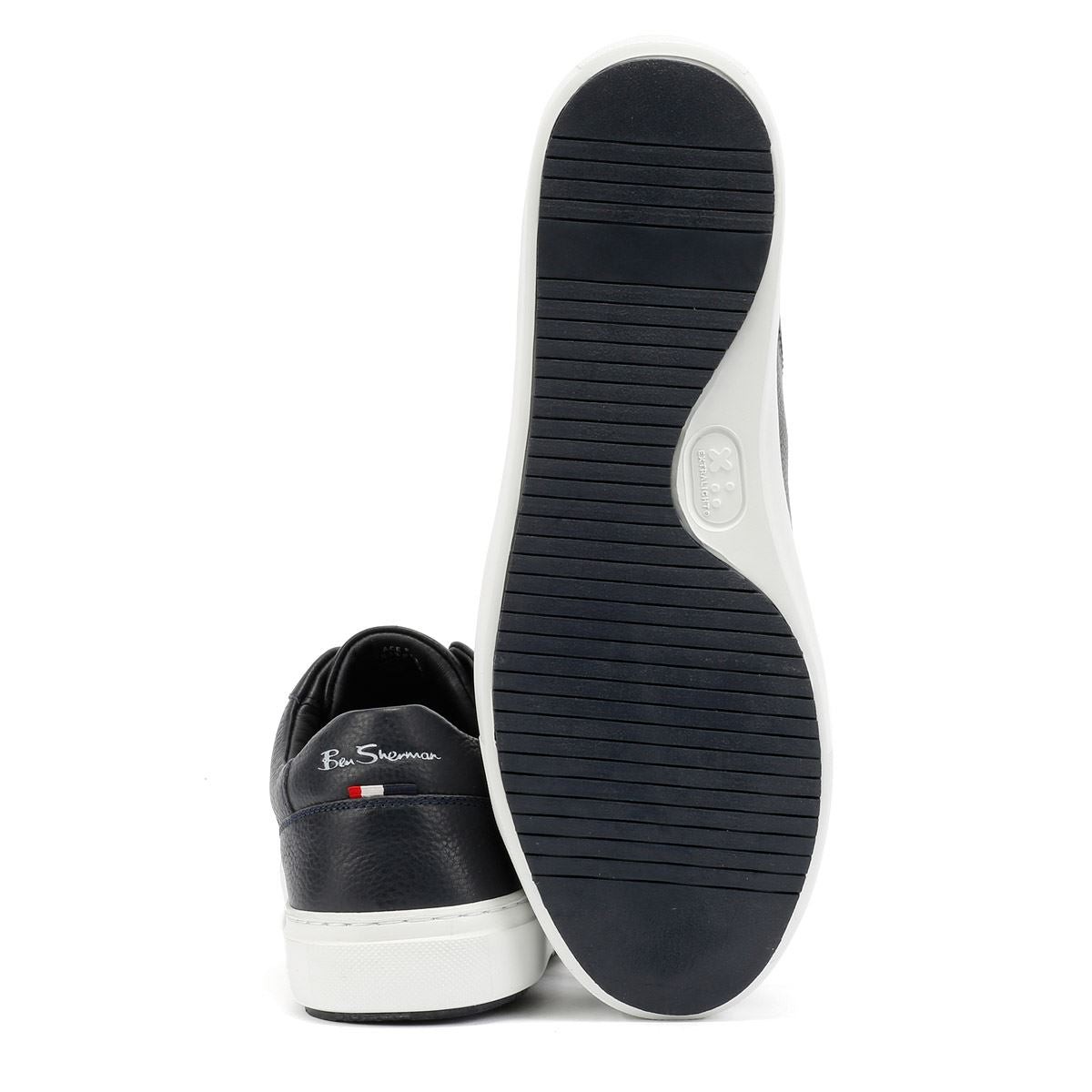 Ben Sherman Ace Cupsole Leather Men's Navy Trainers - image 4