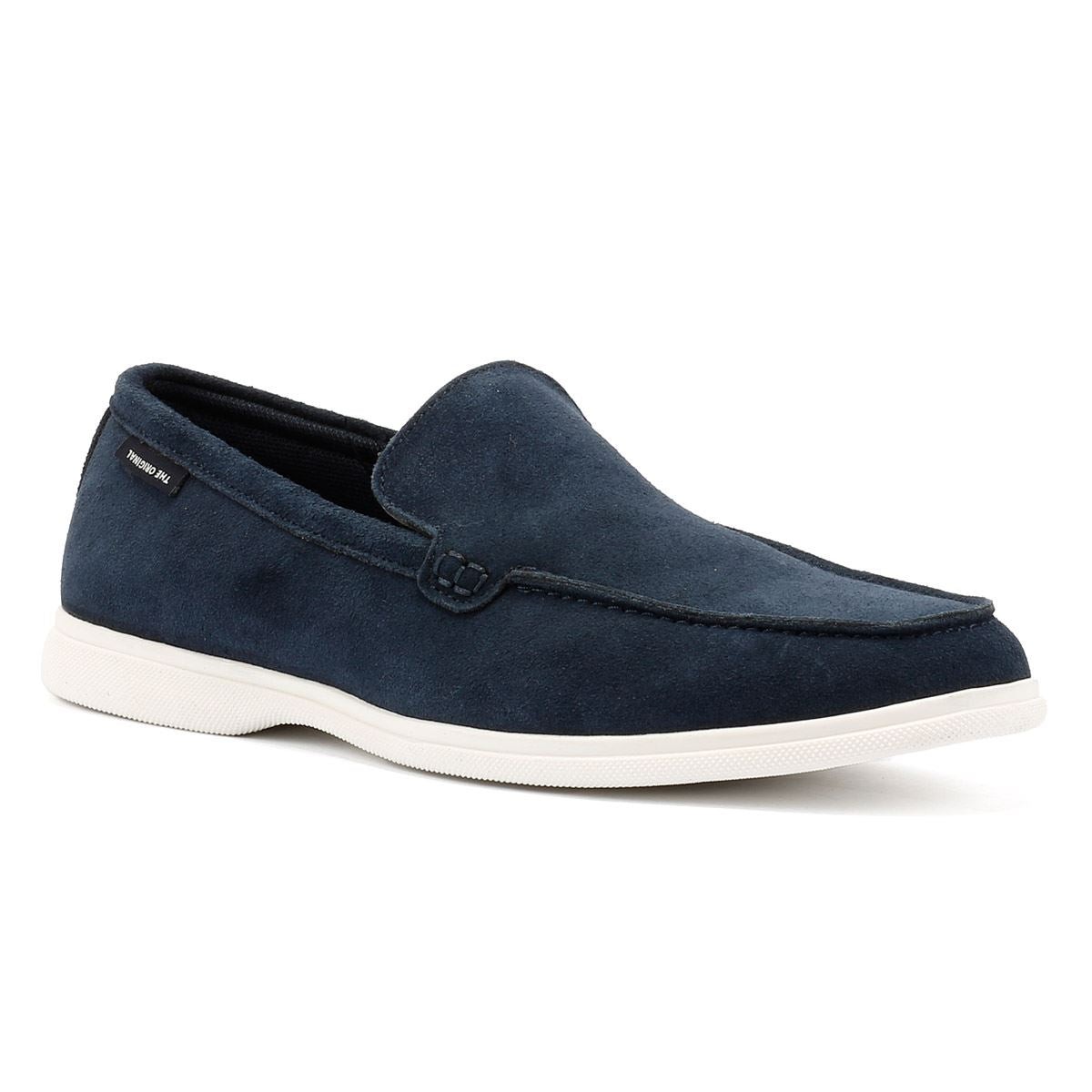 Ben Sherman Amarillo Suede Men's Navy Loafers - image 3