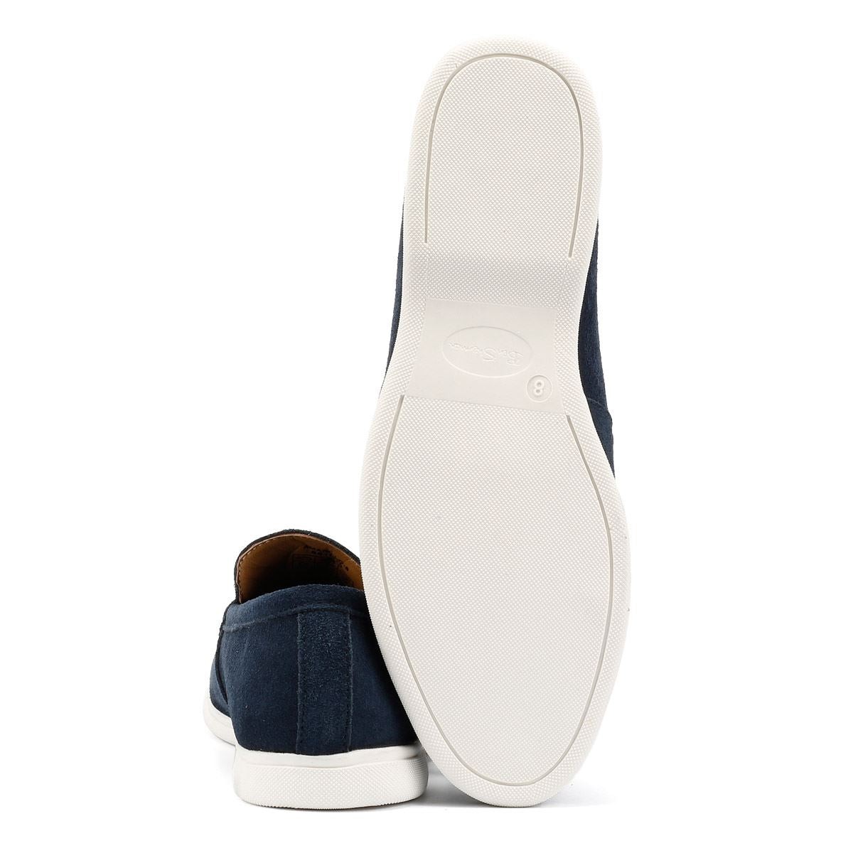Ben Sherman Amarillo Suede Men's Navy Loafers - image 5