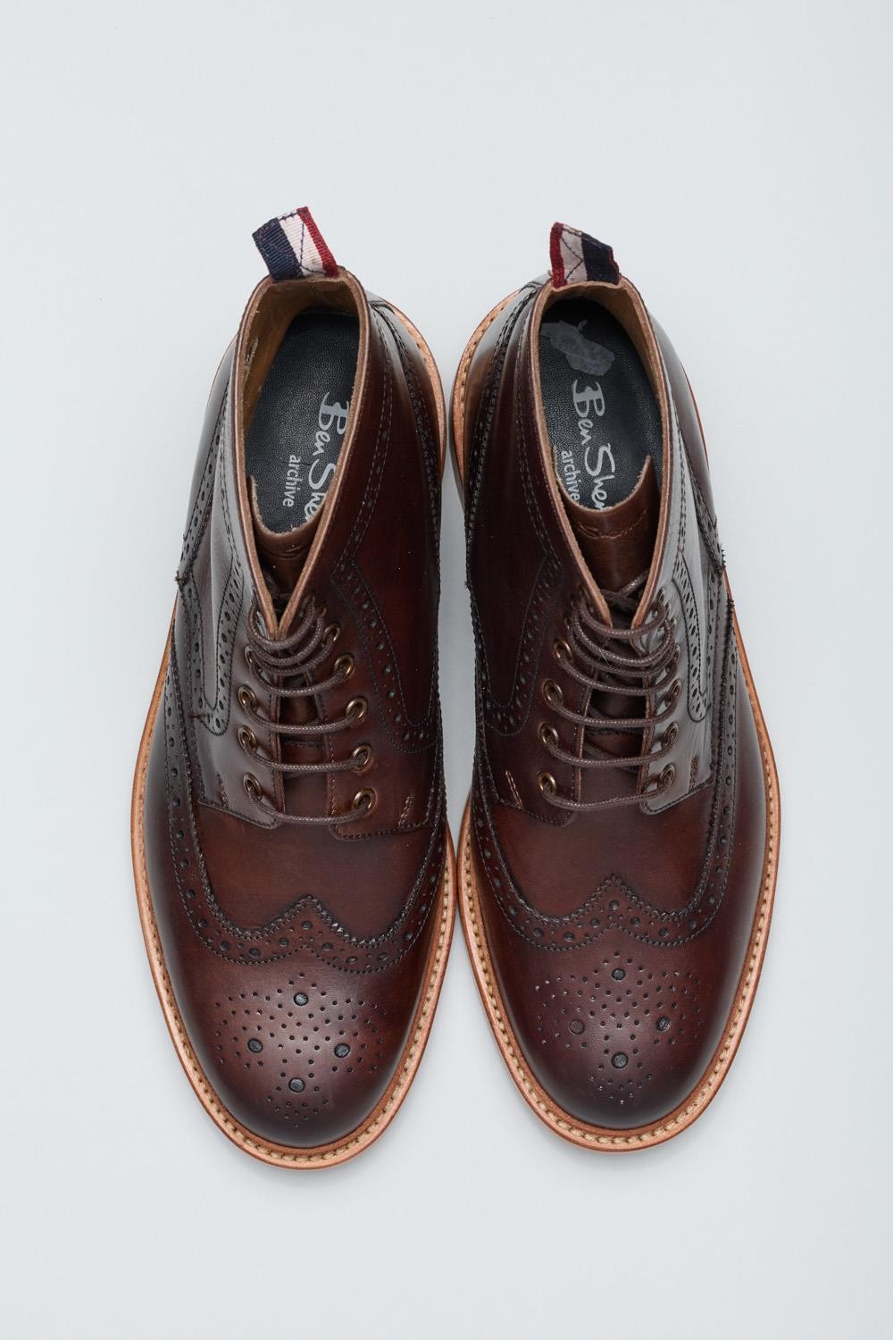 Ben Sherman Arthur Leather Men's Mocha Boots - image 3