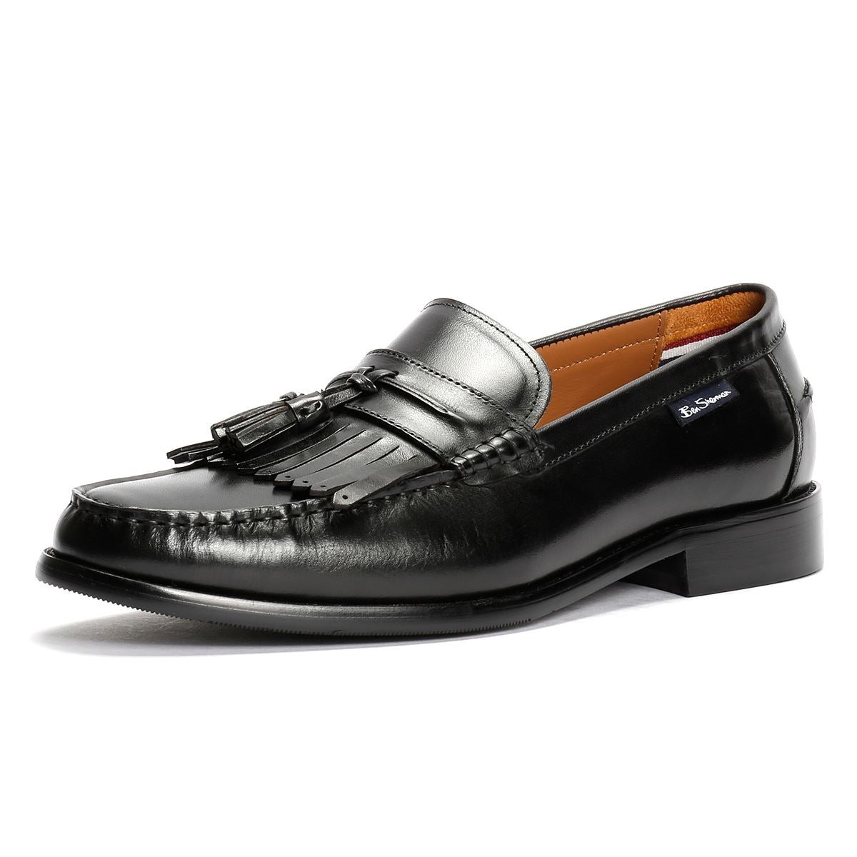 Ben Sherman Buster Leather Men's Black Loafers - image 3