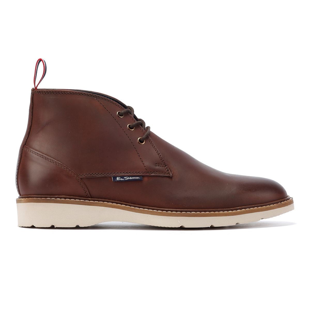 Ben Sherman Hampton Leather Men's Burgundy Boots - image 5