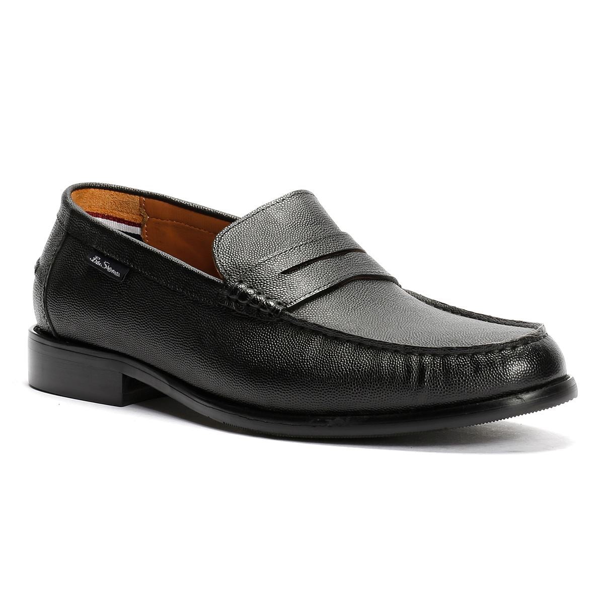 Ben Sherman Hester Leather Men's Black Loafers - image 2