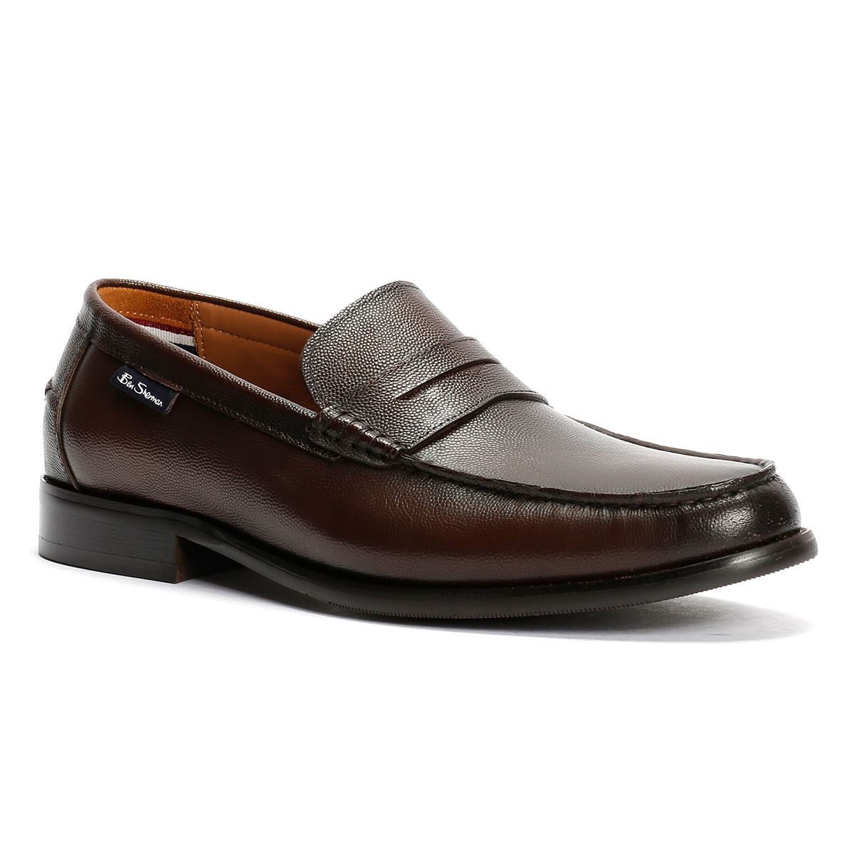 Ben Sherman Hester Leather Men's Brown Loafers - image 2