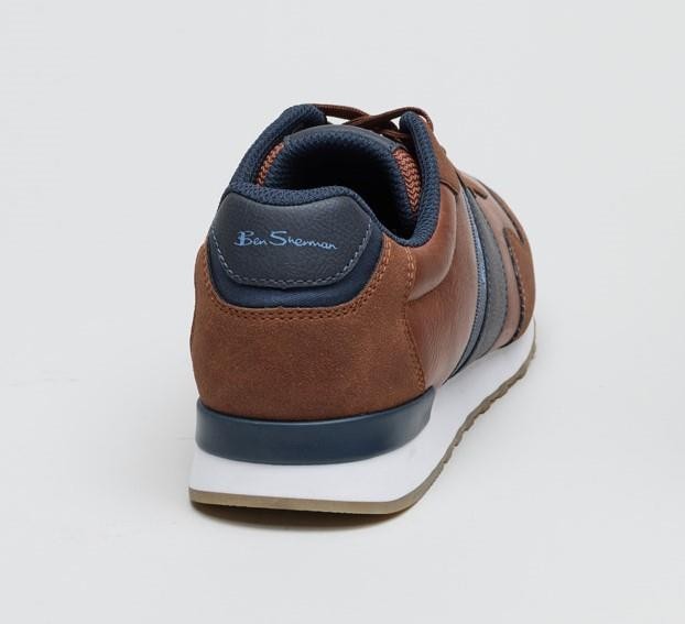 Ben Sherman Owen Retro Men's Tan/Navy Trainers - image 2