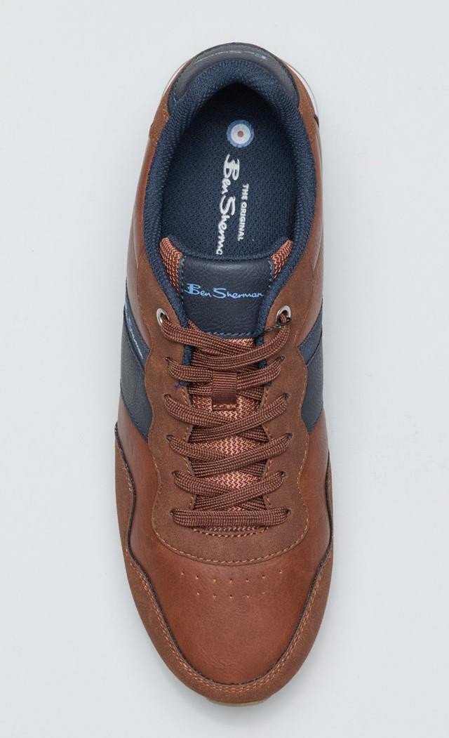 Ben Sherman Owen Retro Men's Tan/Navy Trainers - image 4