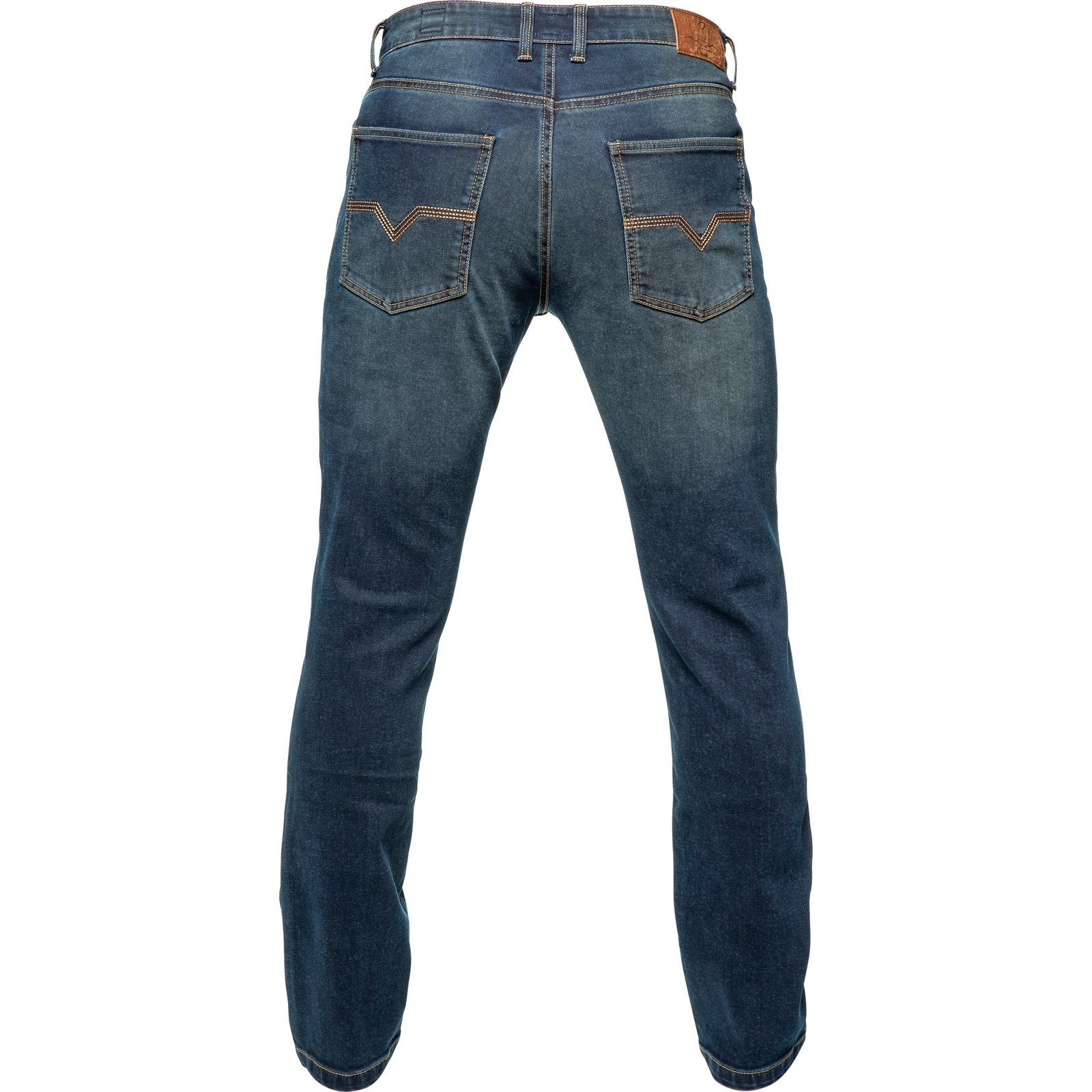 Black Blockade Straight Leg Motorcycle Jeans 28 Blue (Standard Leg) - image 2