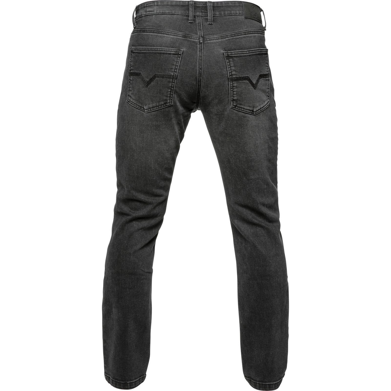 Black Blockade Straight Leg Motorcycle Jeans 32 Black (Standard Leg) - image 2