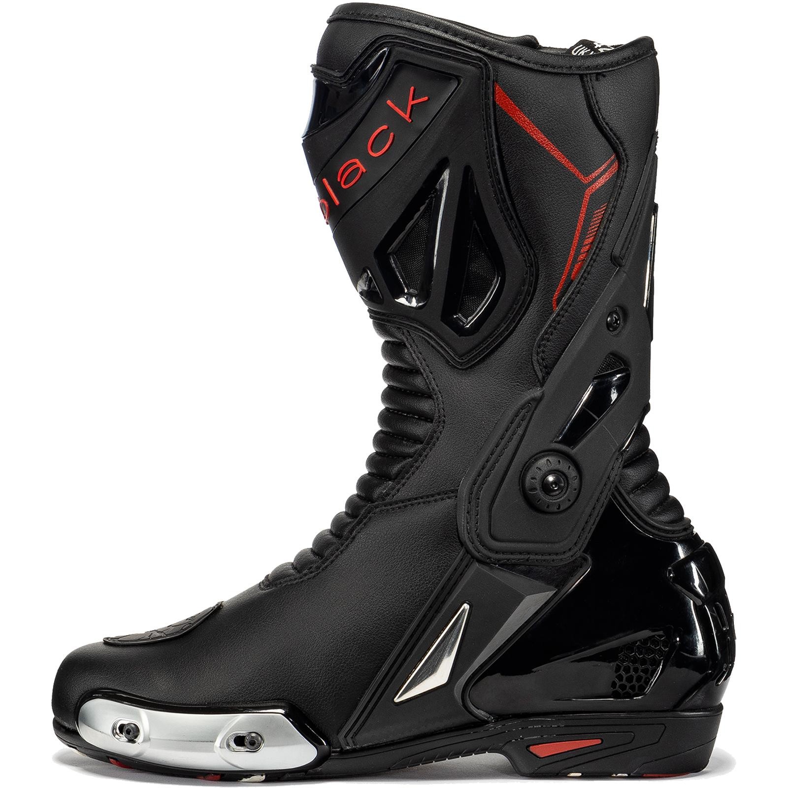 Black Panther Sports Motorcycle Boots 44 Black (UK 10) - image 2