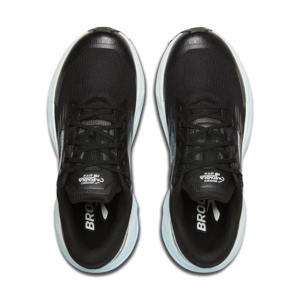 Brooks Cascadia 19 GTX Womens | Black/Ebony/Blue Flower - Black / Standard / 9 - image 2