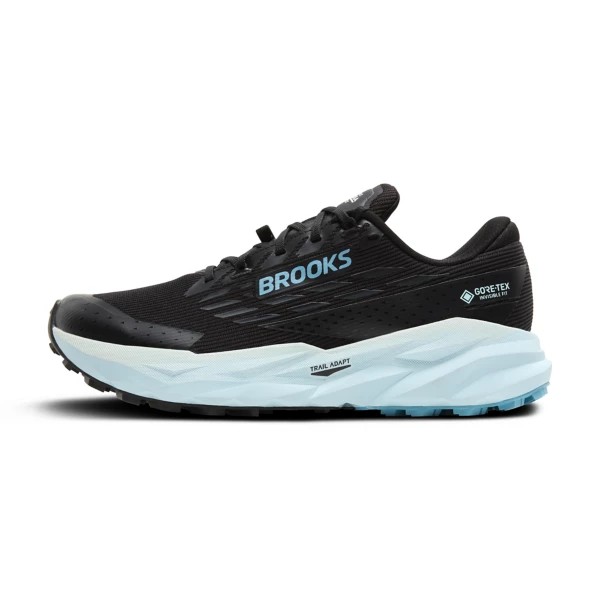 Brooks Cascadia 19 GTX Womens | Black/Ebony/Blue Flower - Black / Standard / 9 - image 4