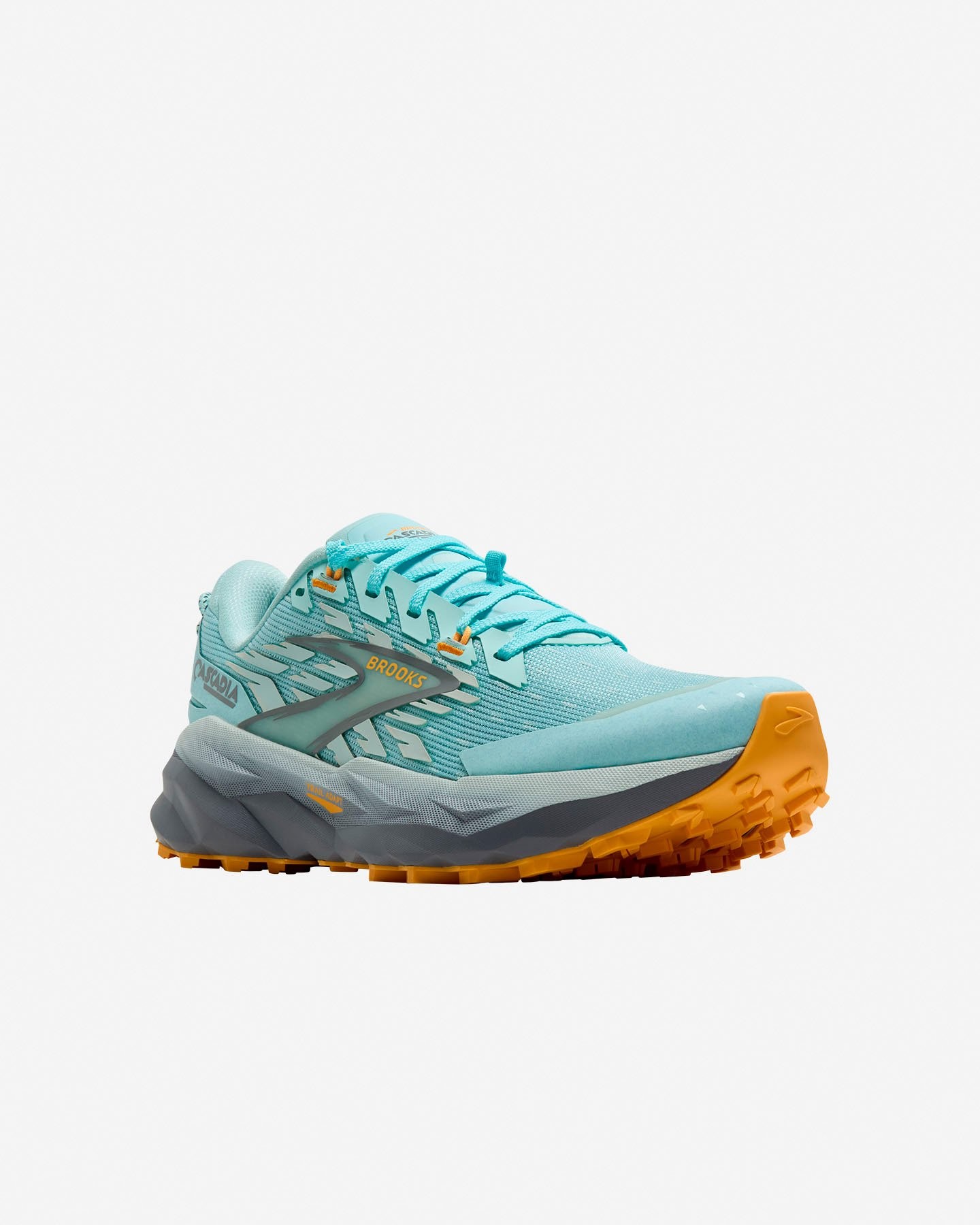 Brooks Cascadia 19 Womens | Clearwater/primer Grey/apricot - Blue / Standard / 5 - image 2
