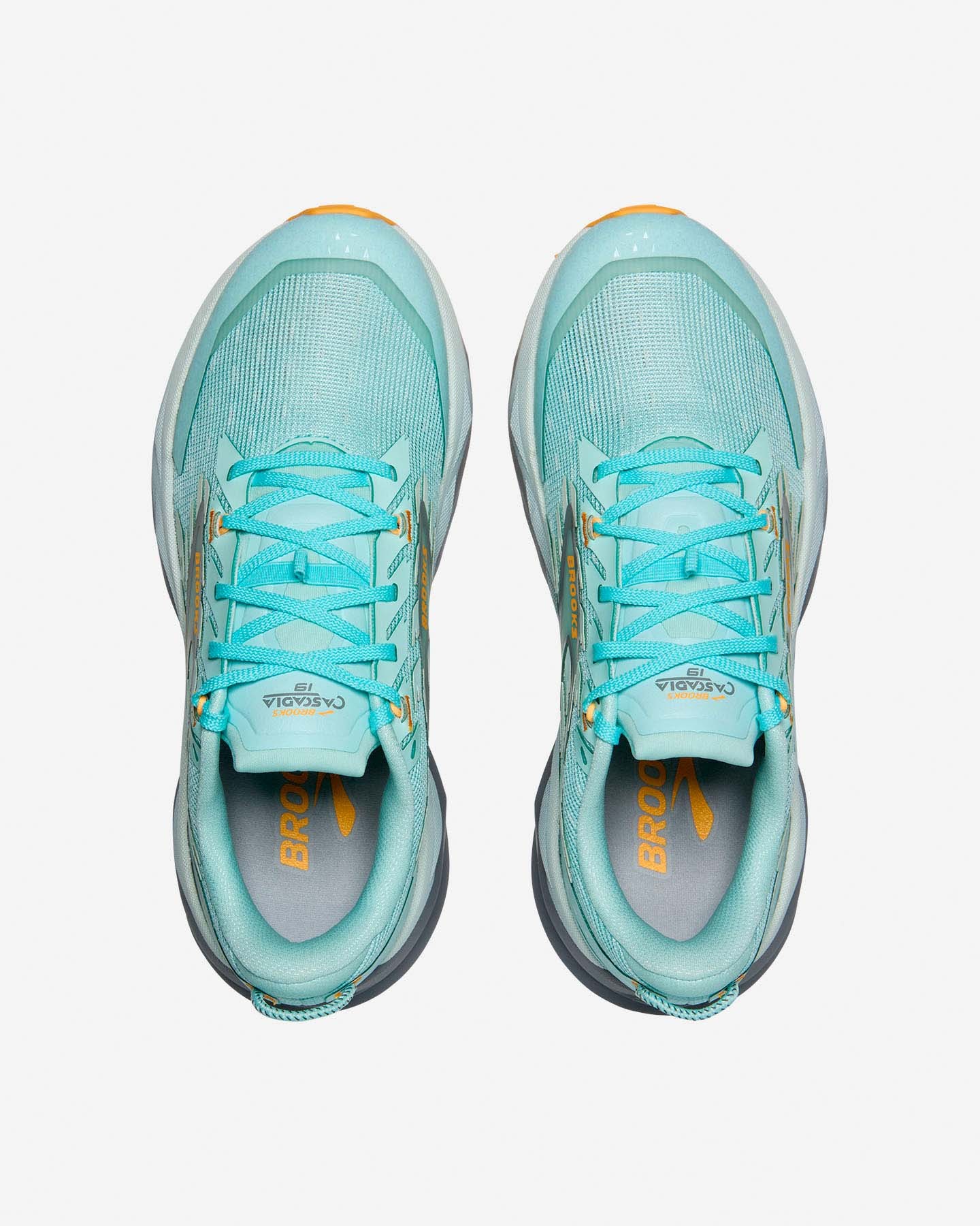 Brooks Cascadia 19 Womens | Clearwater/primer Grey/apricot - Blue / Standard / 5 - image 4