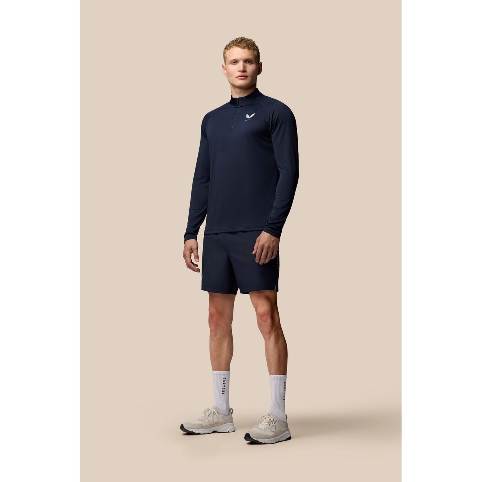 Castore Adapt Training 1/4 Zip Top Polyester Men's Blue Activewear T-Shirts - image 3