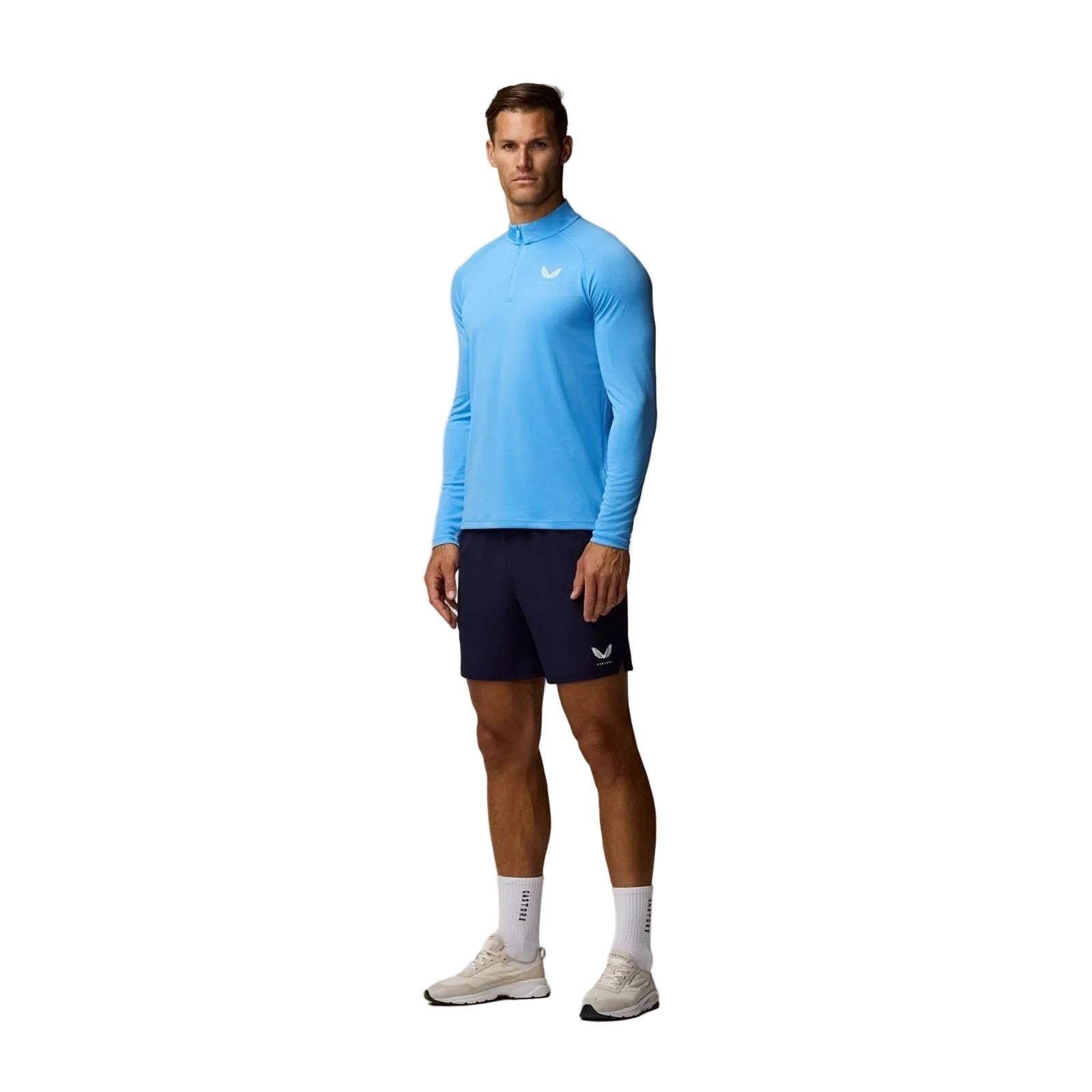 Castore Adapt Training 1/4 Zip Top Polyester Men's Green Activewear T-Shirts - image 4