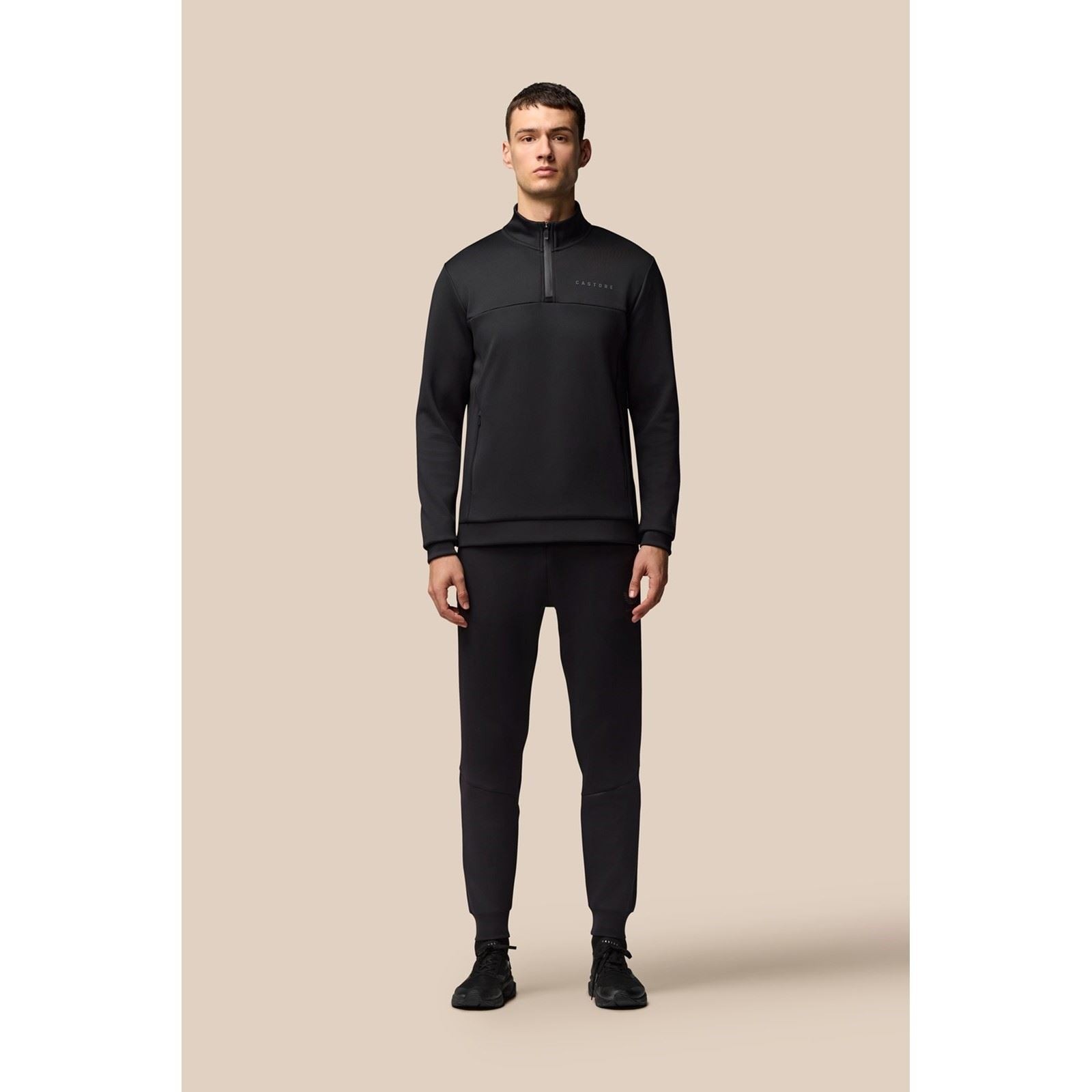 Castore Scuba 1/4 Zip Polyester Men's Black Sweatshirt - image 3