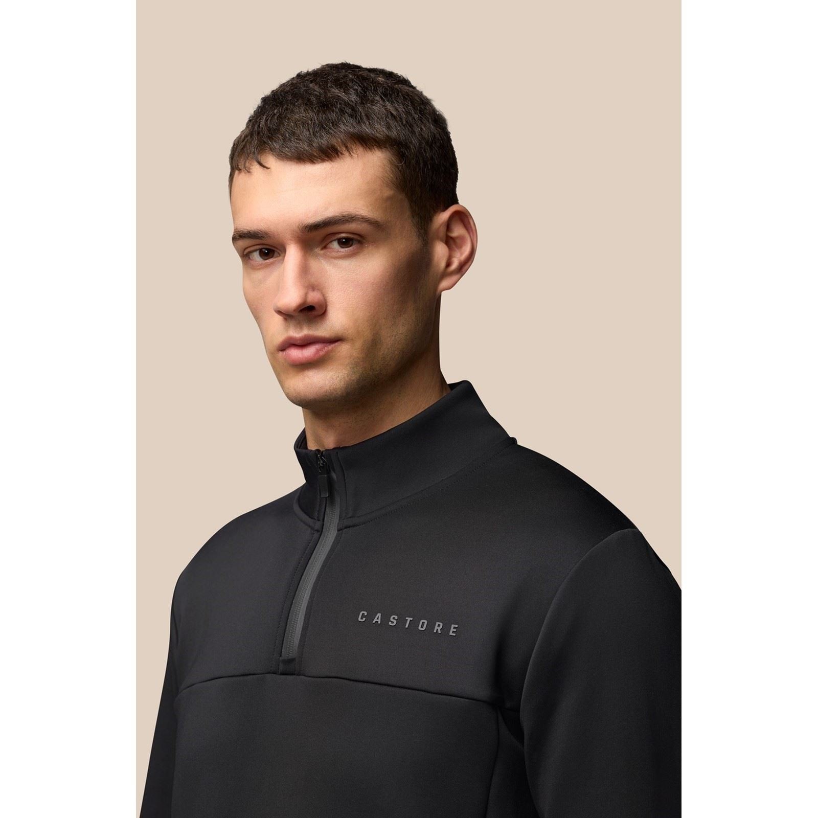 Castore Scuba 1/4 Zip Polyester Men's Black Sweatshirt - image 4