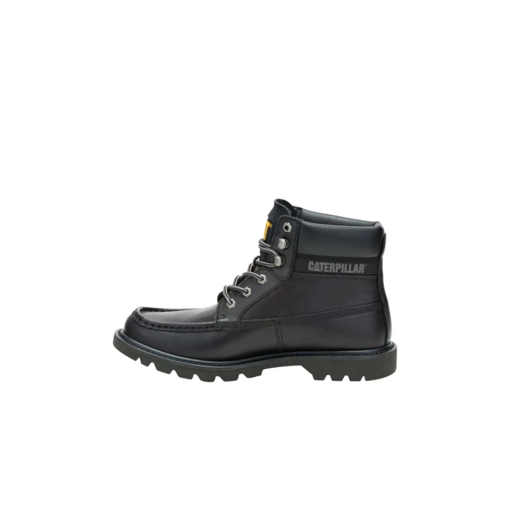 CAT Lifestyle Colorado Moc Toe Leather Men's Black Ankle Boots - image 2