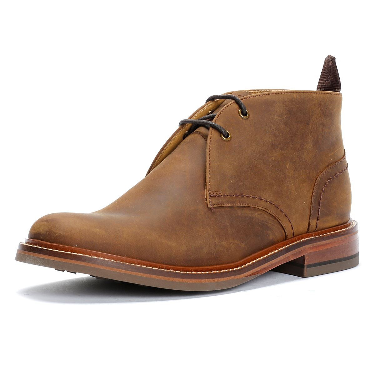 Chapman & Moore Country Chukka Oiled Leather Men's Tan Boots - image 3