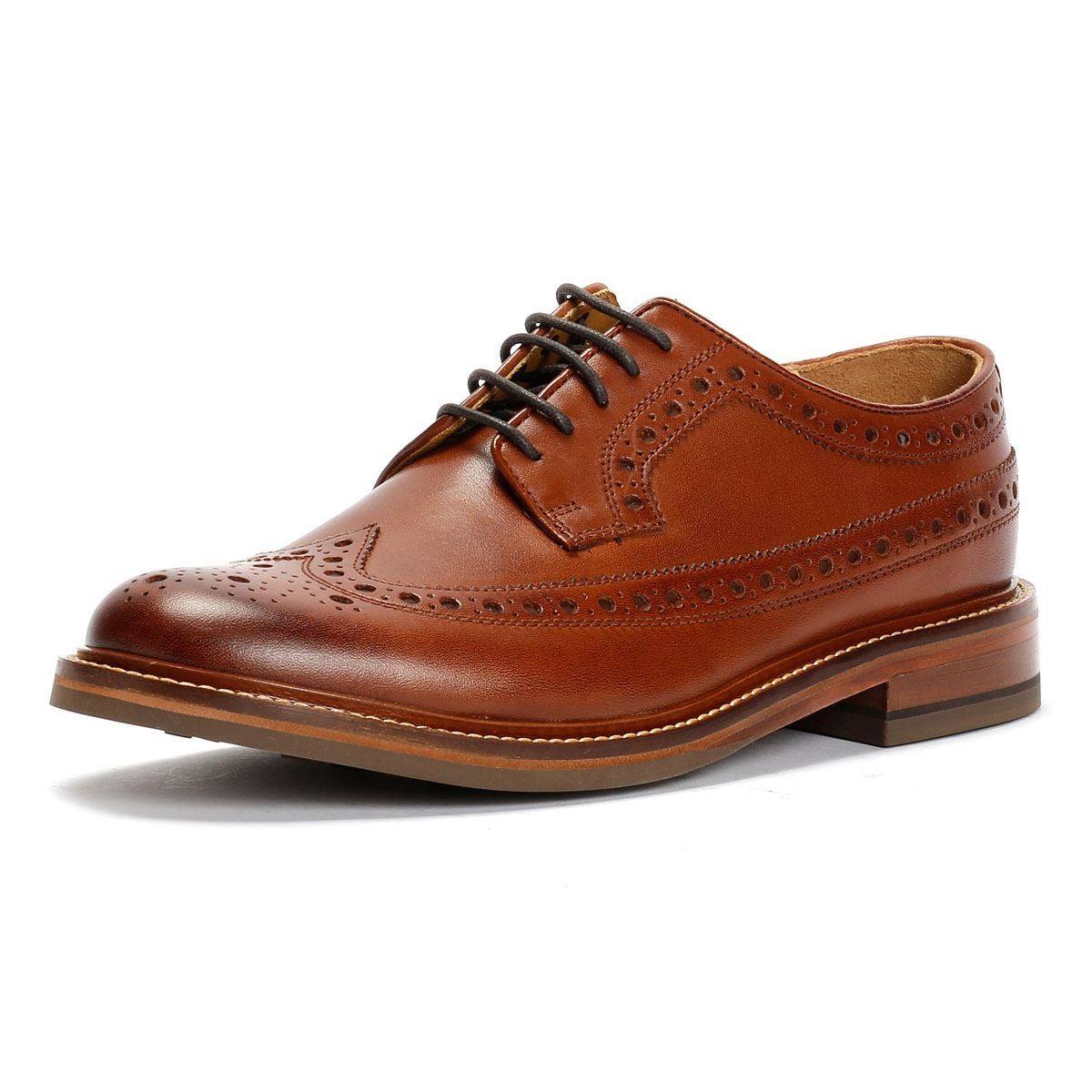 Chapman & Moore Longwing Brogue Country Leather Men's Berry Shoes - image 3