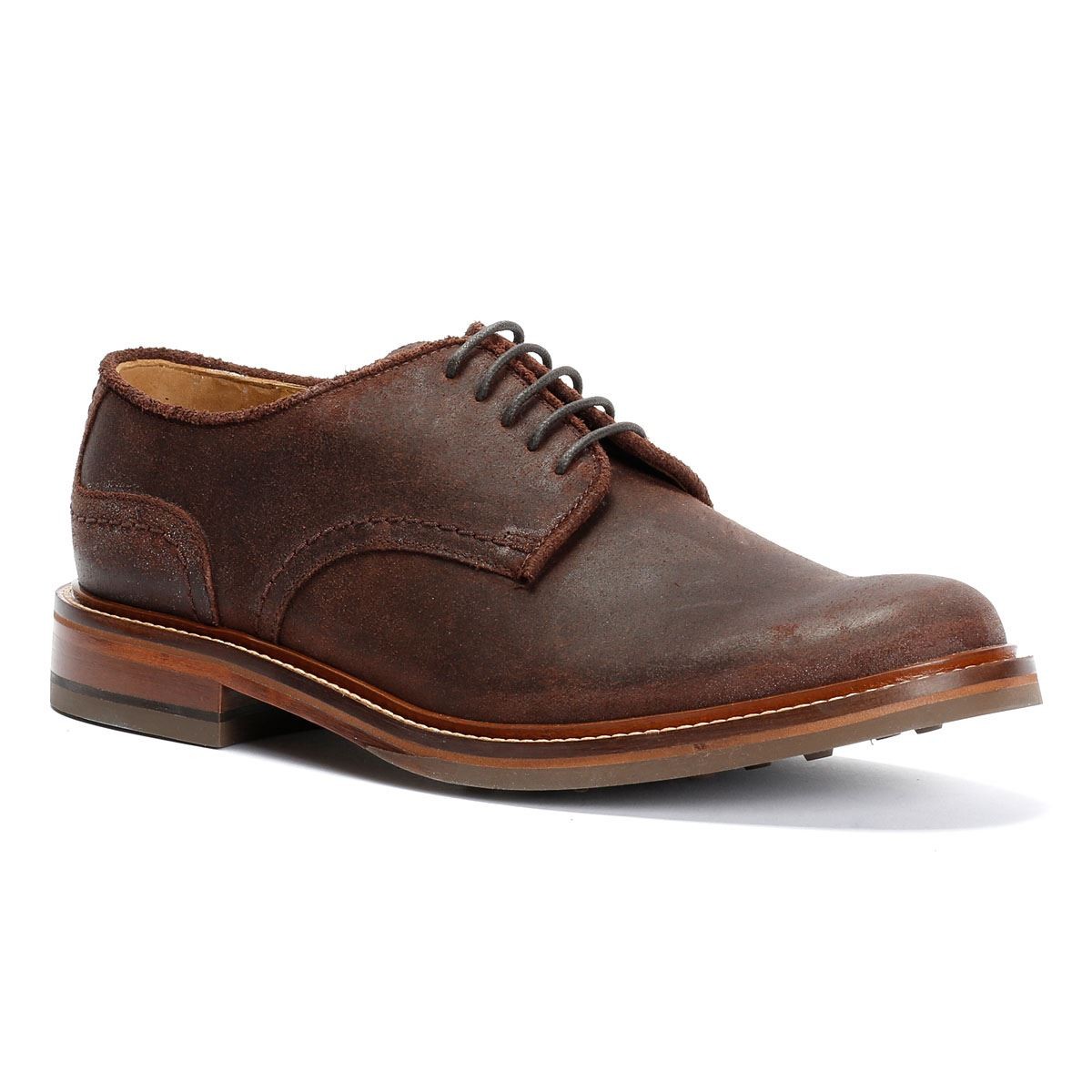 Chapman & Moore Plain Derby Country Leather Men's Choco Shoes - image 2