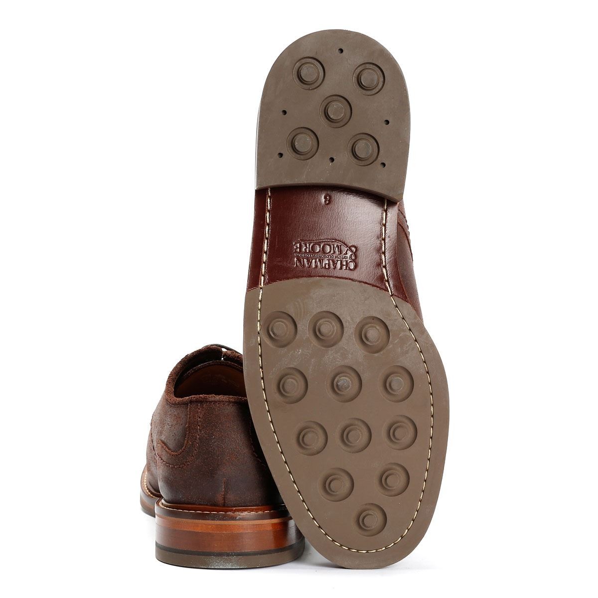 Chapman & Moore Plain Derby Country Leather Men's Choco Shoes - image 4