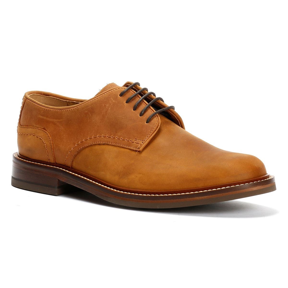 Chapman & Moore Plain Derby Country Oiled Leather Men's Tan Shoes - image 2
