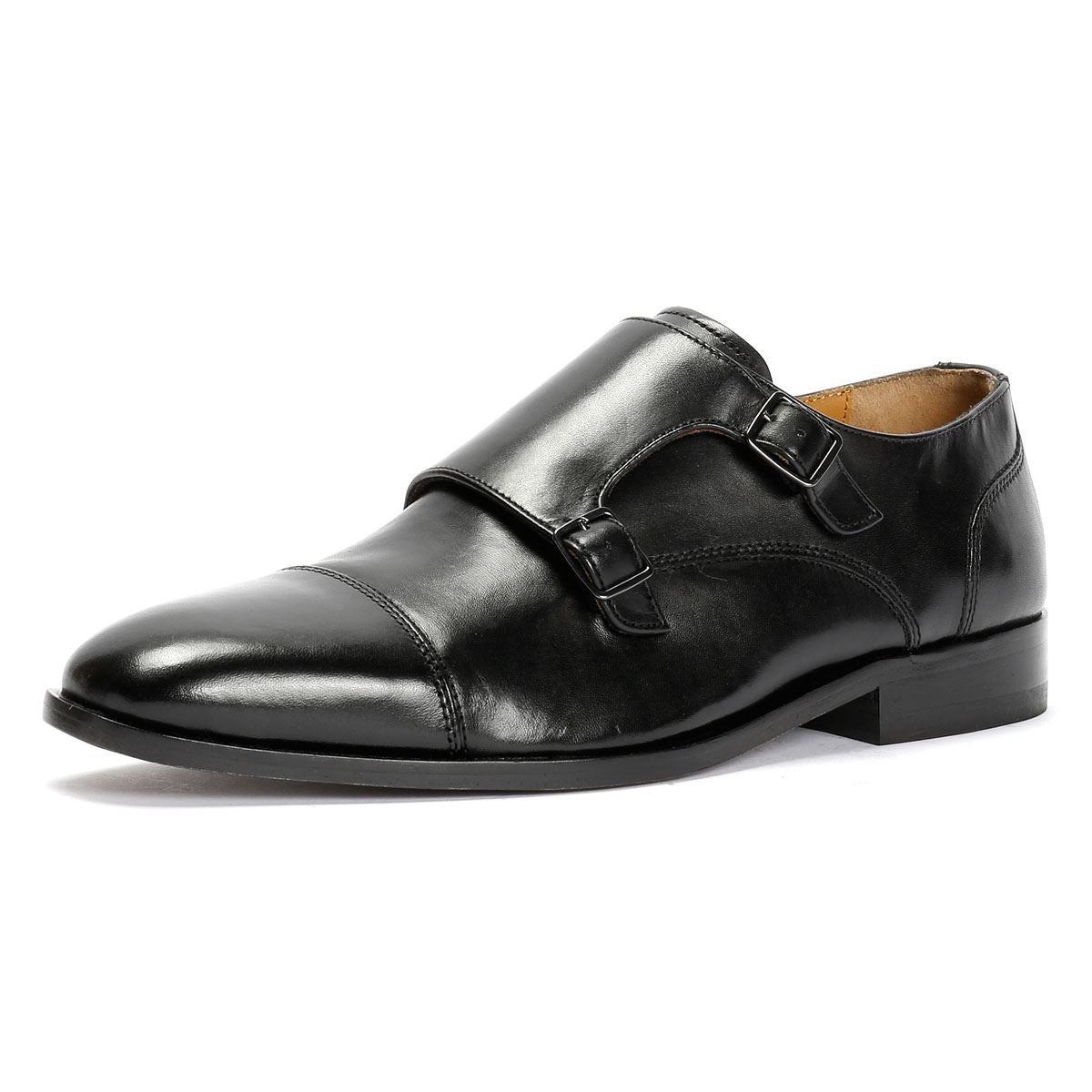 Chapman & Moore Toe Cap Monk Leather Men's Black Shoes - image 3