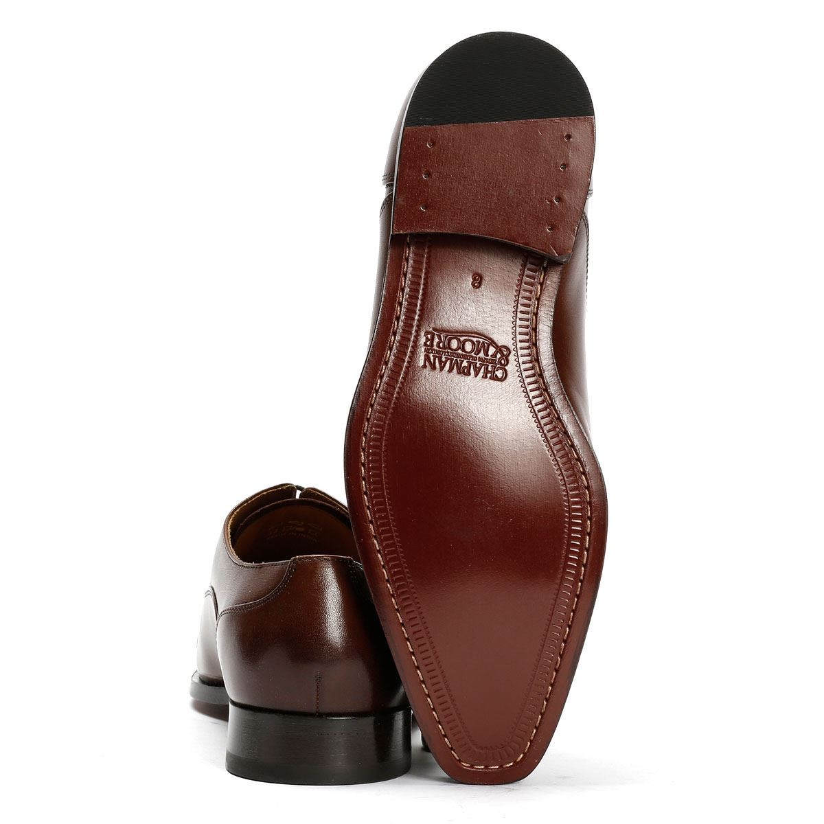Chapman & Moore Toe Cap Oxford Leather Men's Chocolate Shoes - image 4