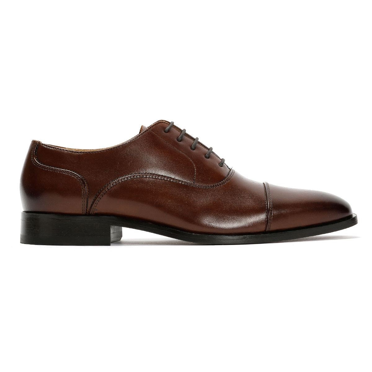 Chapman & Moore Toe Cap Oxford Leather Men's Chocolate Shoes - image 5