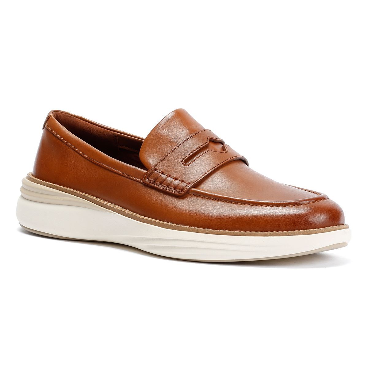 Cole Haan ØriginalGrand Horizon Leather Men's Tan Penny Loafers - image 2