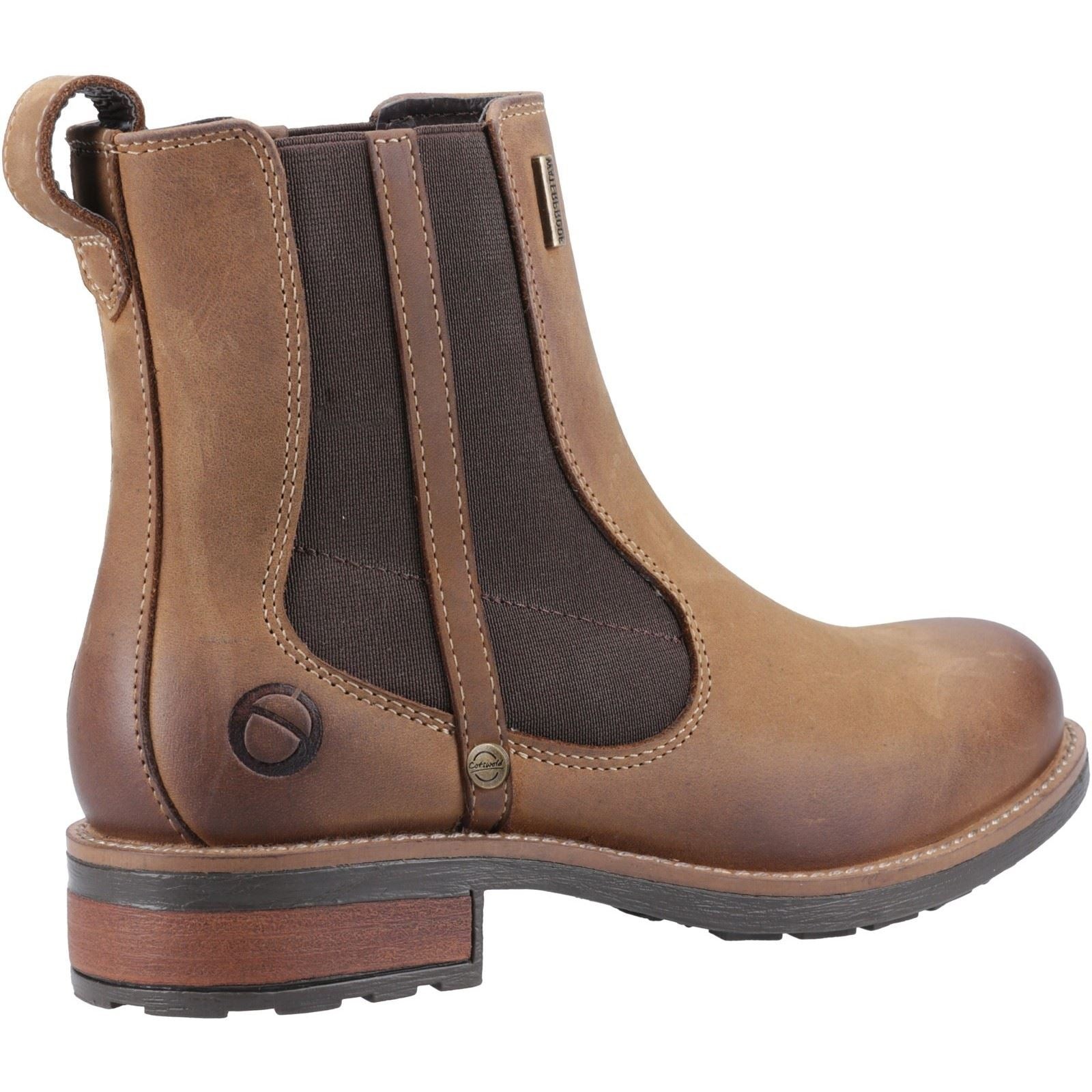 Cotswold Notgrove Leather Women's Brown Flat Chelsea Boots - image 2