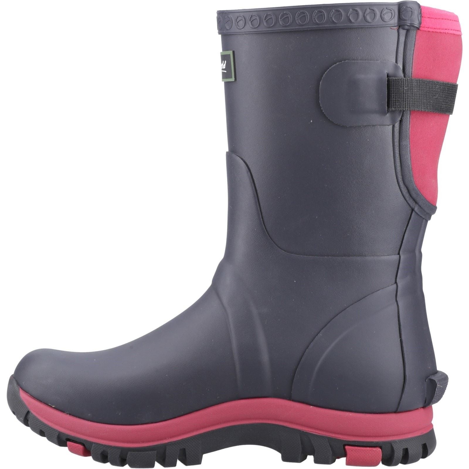 Cotswold Realm Rubber Women's Navy/Pink Wellington Boots - image 4