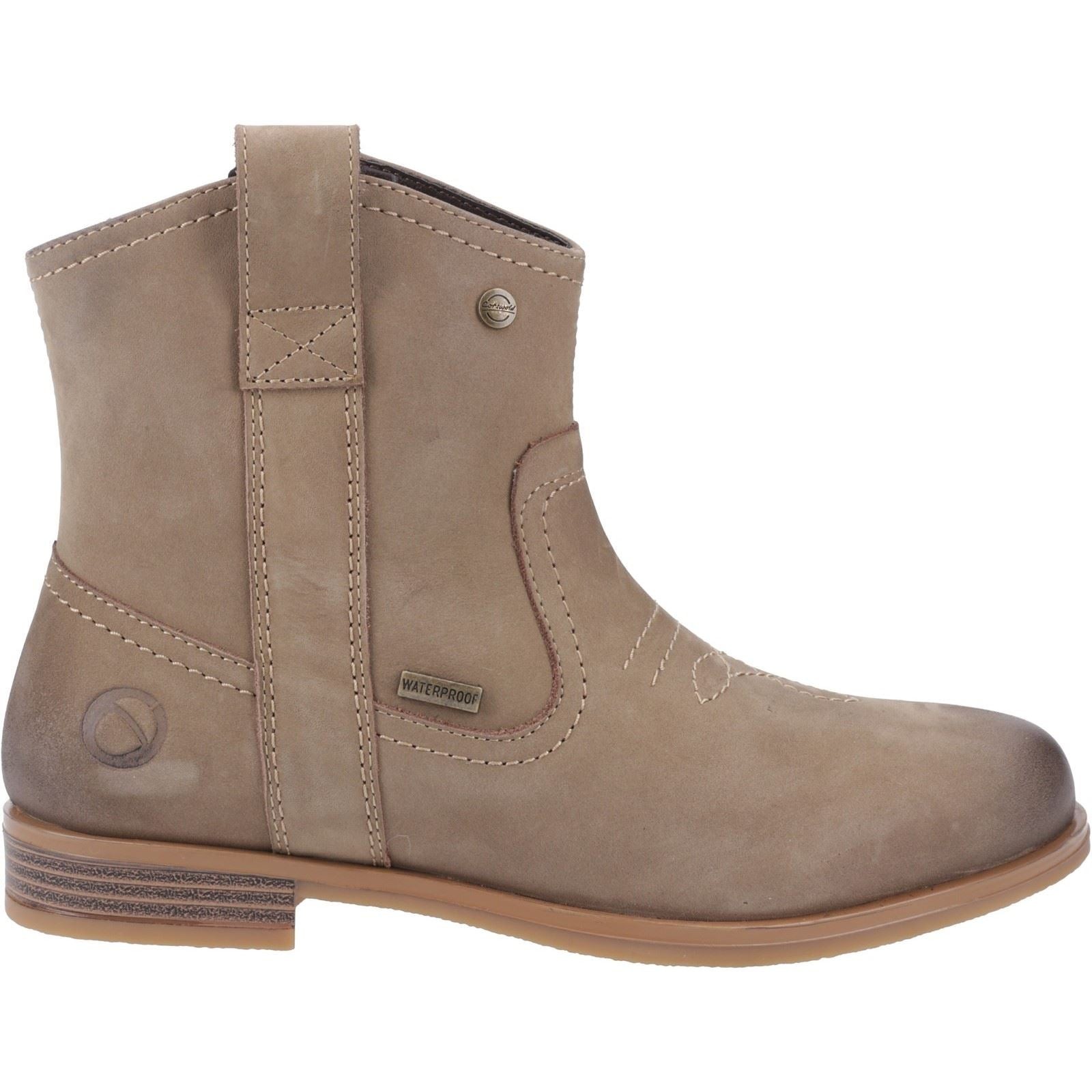 Cotswold Signet Leather Women's Taupe Boots - image 5