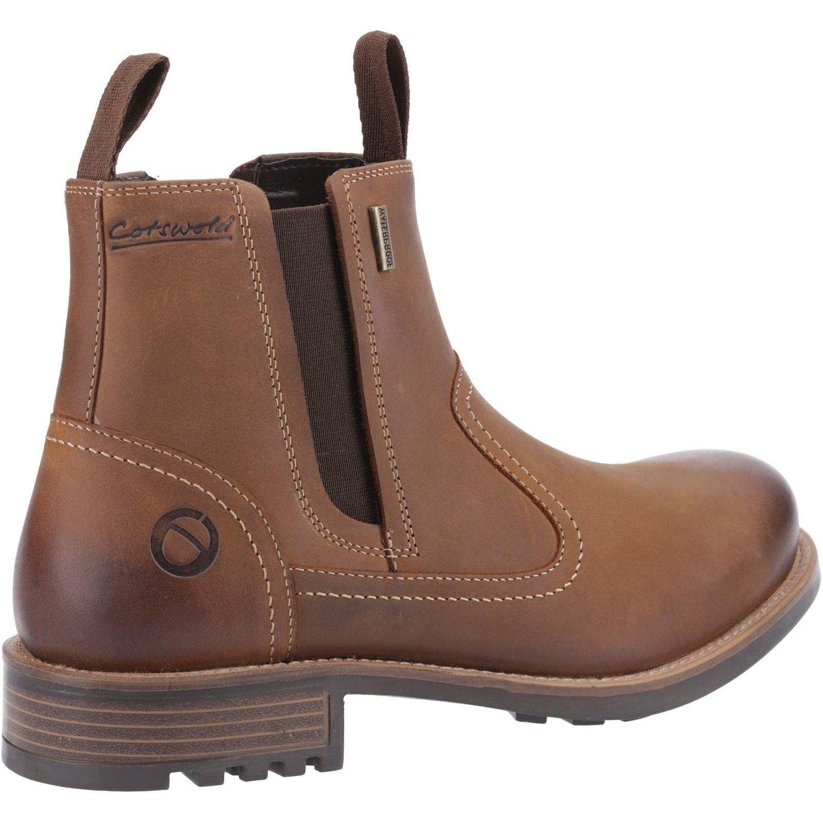 Cotswold Worcester Leather Men's Light Brown Ankle Boots - image 2