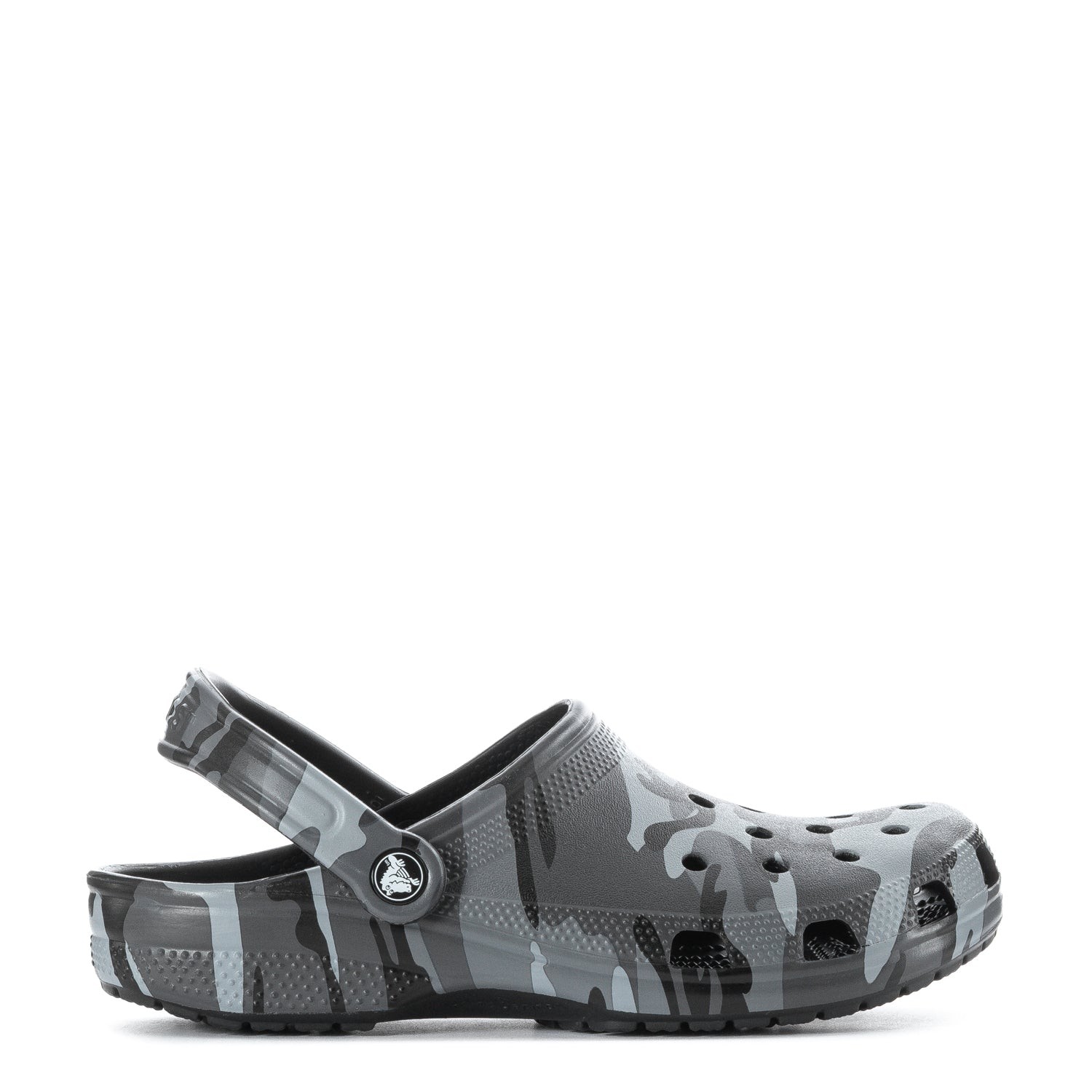 Crocs Crocs Graphic Classic Clog Shoes (Black/Slate Grey) - Size 10.0 M