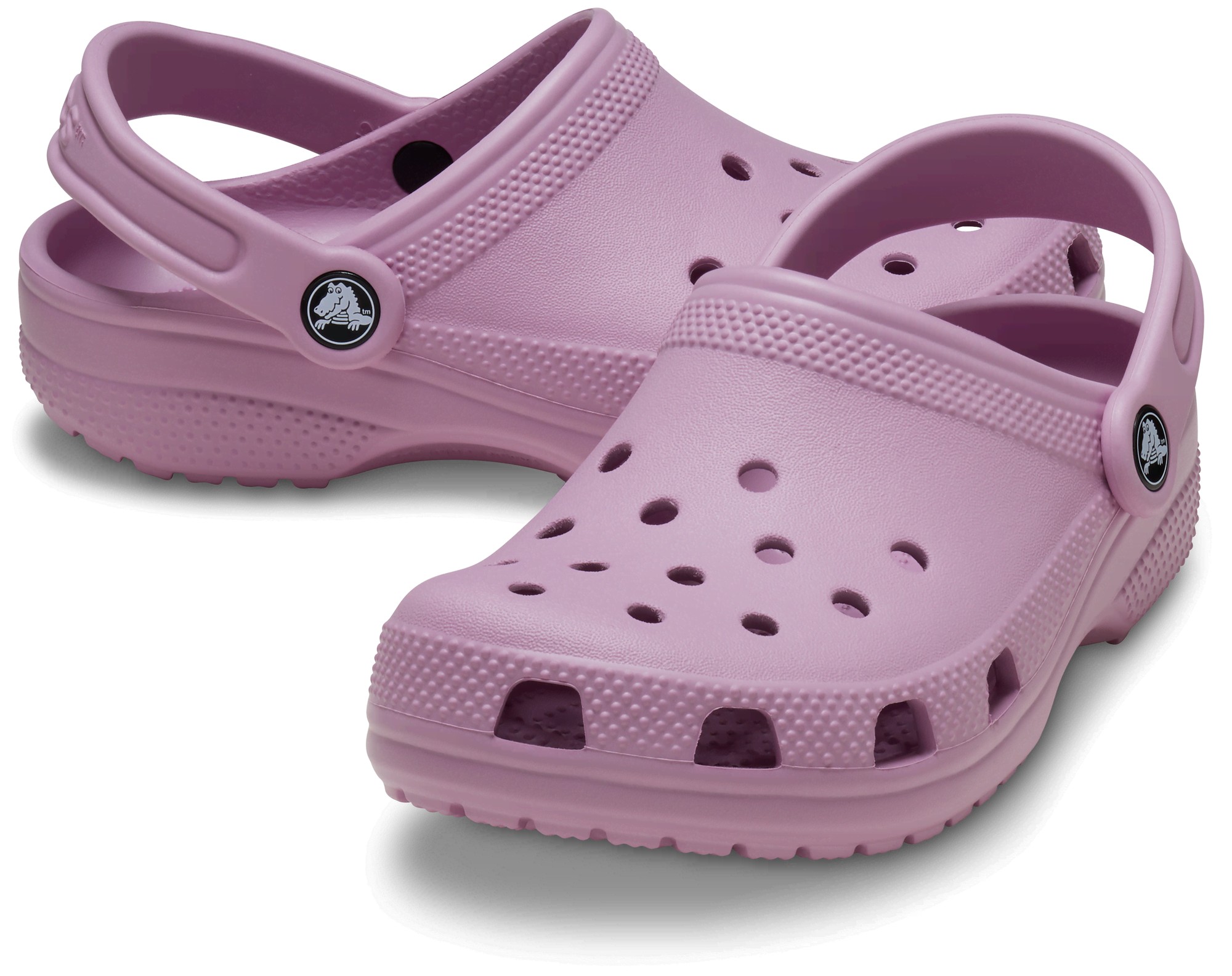 Crocs Girl's Toddler Classic Clog in Purple | Size: Infant 9 - image 2