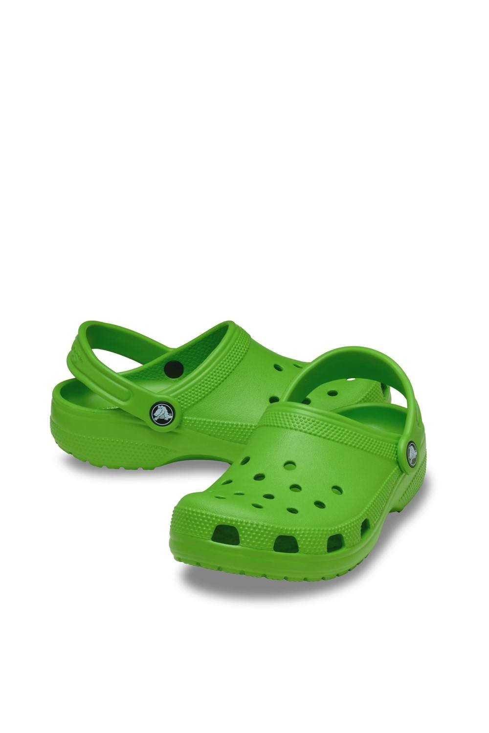 Crocs Kids' Classic Clog in Green | Size: 3 - image 3
