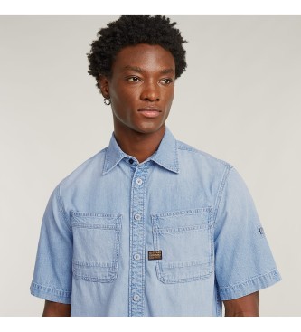 Denim shirt with slanted double pockets G-Star - image 2