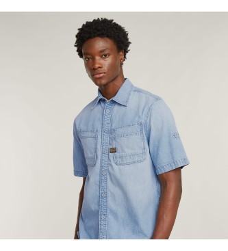 Denim shirt with slanted double pockets G-Star - image 5