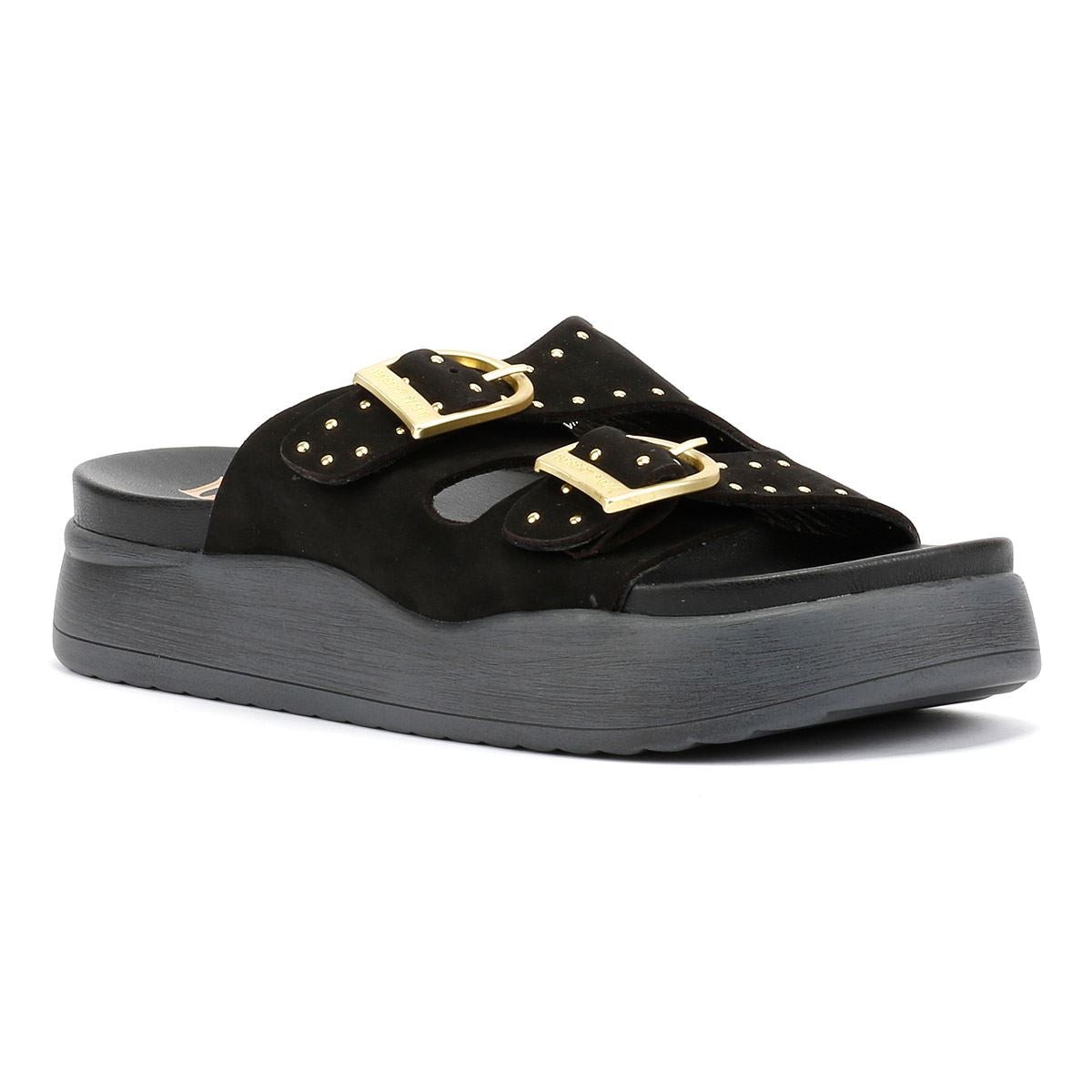 Desert Fleur Girasol Nubuck Women's Black Sandals - image 2